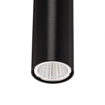 Lucande LED-Hängeleuchte Bjarko, LED-Leuchtmittel fest verbaut, warmweiß, Modern, Eisen, Schwarz, messing, 3 flammig, inkl. Leuchtmittel