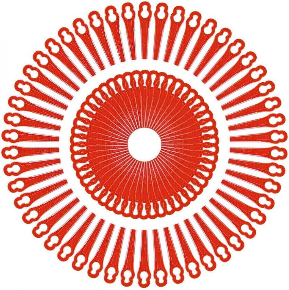 FELIXLEO Messerklinge Rasentrimmer Ersatzmesser Kunststoff Trimmer Messer (120-St)