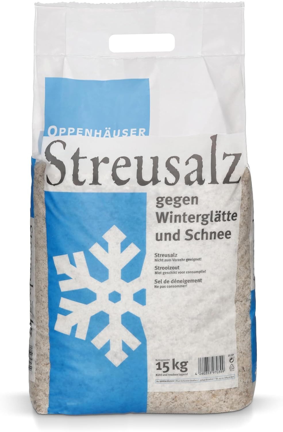 Oppenhäuser Großhandel & Produktion Sand Streusalz/Auftausalz Auftaustreu Streumittel Winterstreu Streugut