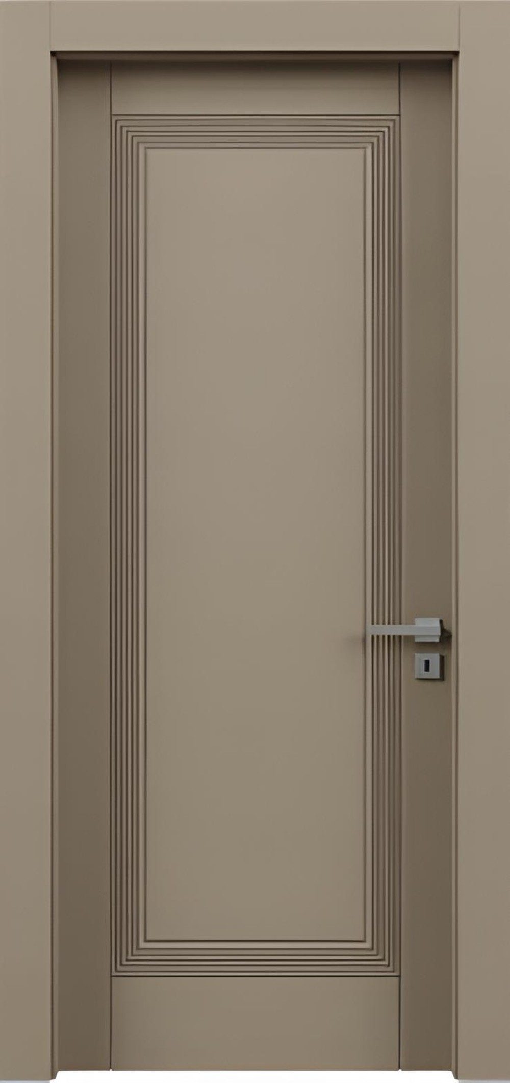 JVmoebel Zimmertür Beige Designer-Einzeltür mit PVC-Laminierung