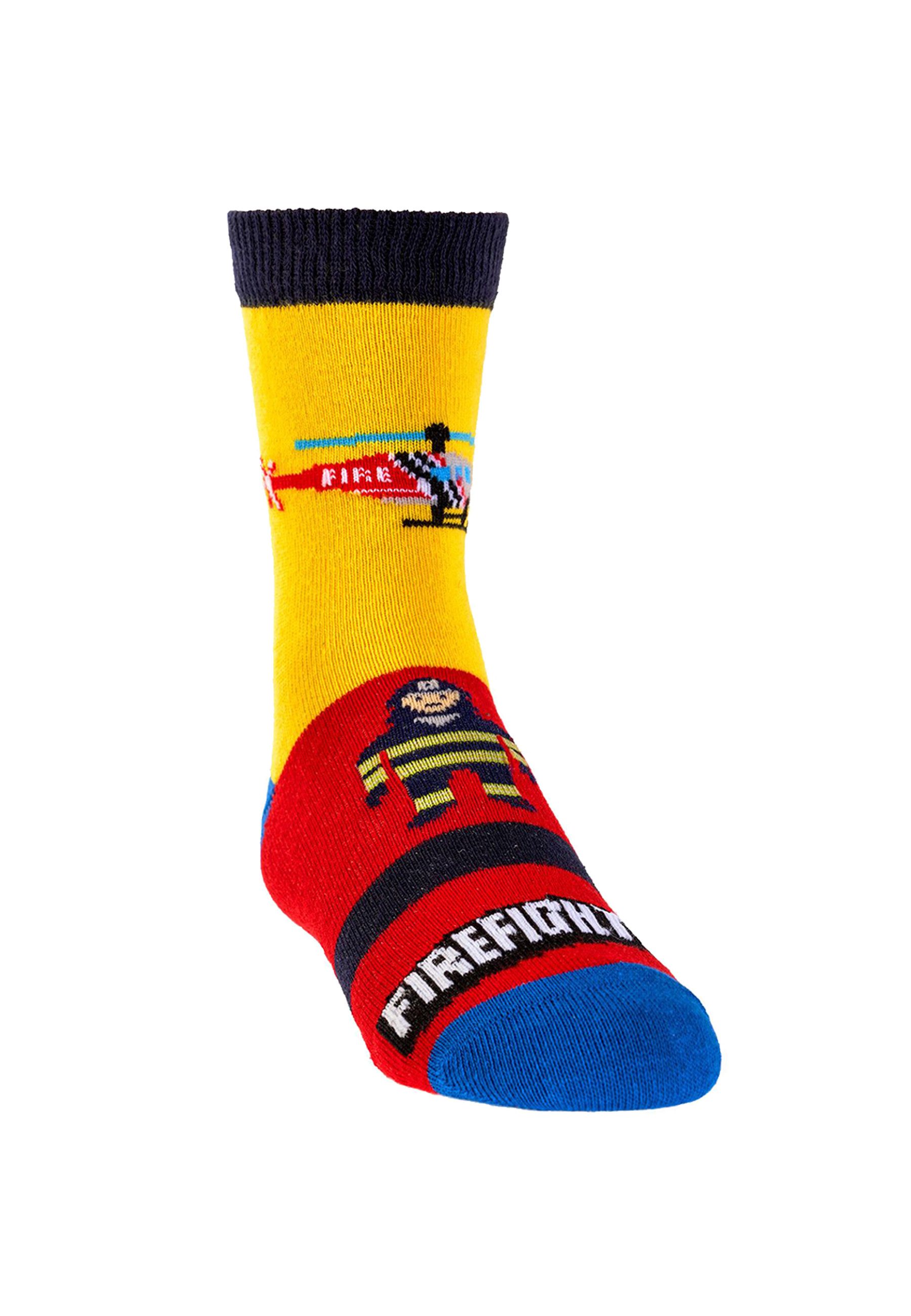 Yuhu ABS-Socken Feuerwehr Jungen Stoppersocken 3er Pack rutschfest (3-Paar)