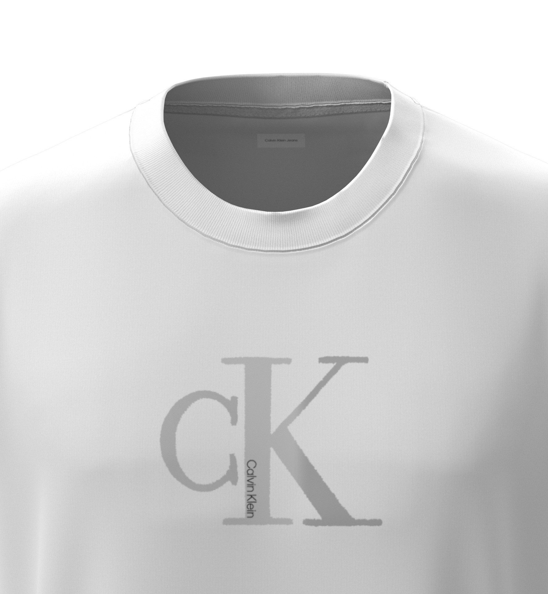 Calvin Klein Jeans T-Shirt SS CNTR MNGRM E CLSS Mit Rundhalsausschnitt