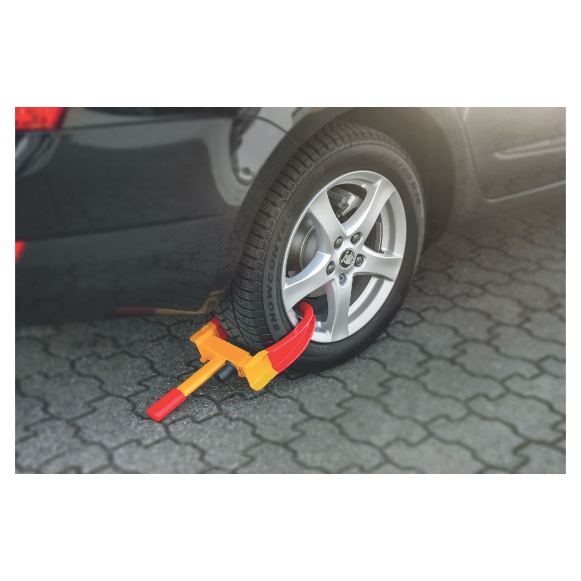BASI Radkralle KFZ Diebstahlsicherung (Packung), Wegfahrsperre, Reifenbreiten 185-275 mm, Parkkralle, 2 Schlüssel