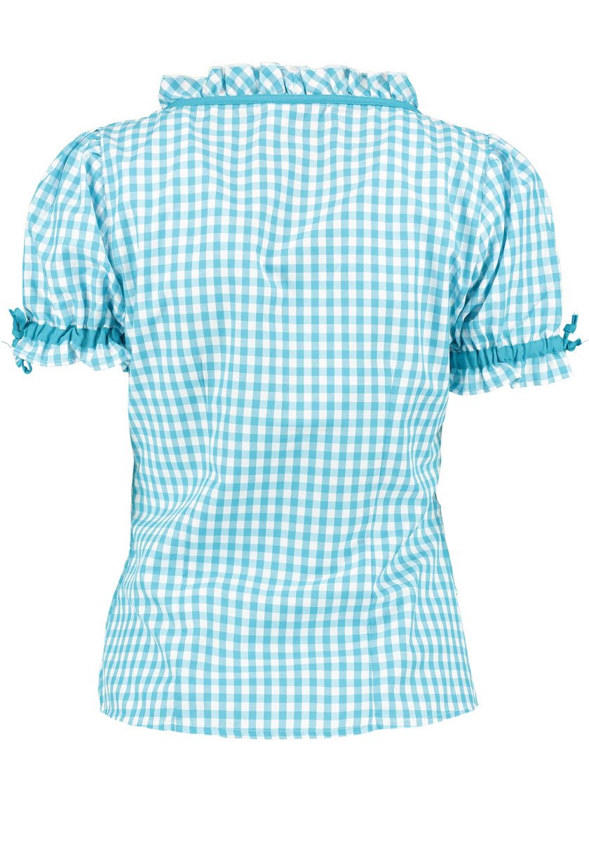 OS Trachten Trachtenbluse Zenivo Tailliert, Rundhalsausschnitt, 1/2-Arm, Rü günstig online kaufen