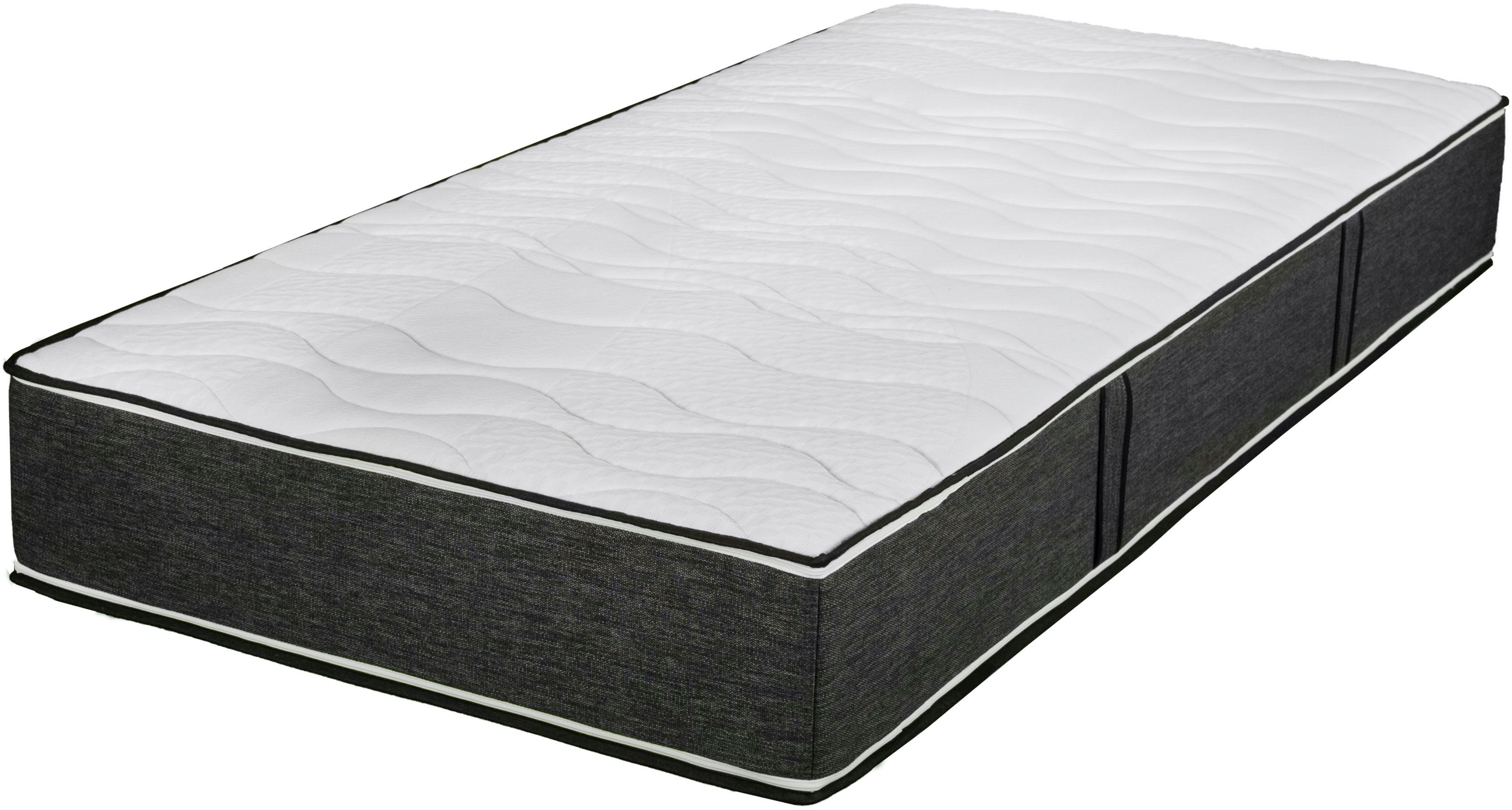 Boxspringmatratze TFK 1000 cm Germany farbigem 25 Variant, anthrazit mit 7-Zonen in Border, Breckle Tonnentaschenfederkern, Made hoch, Northeim