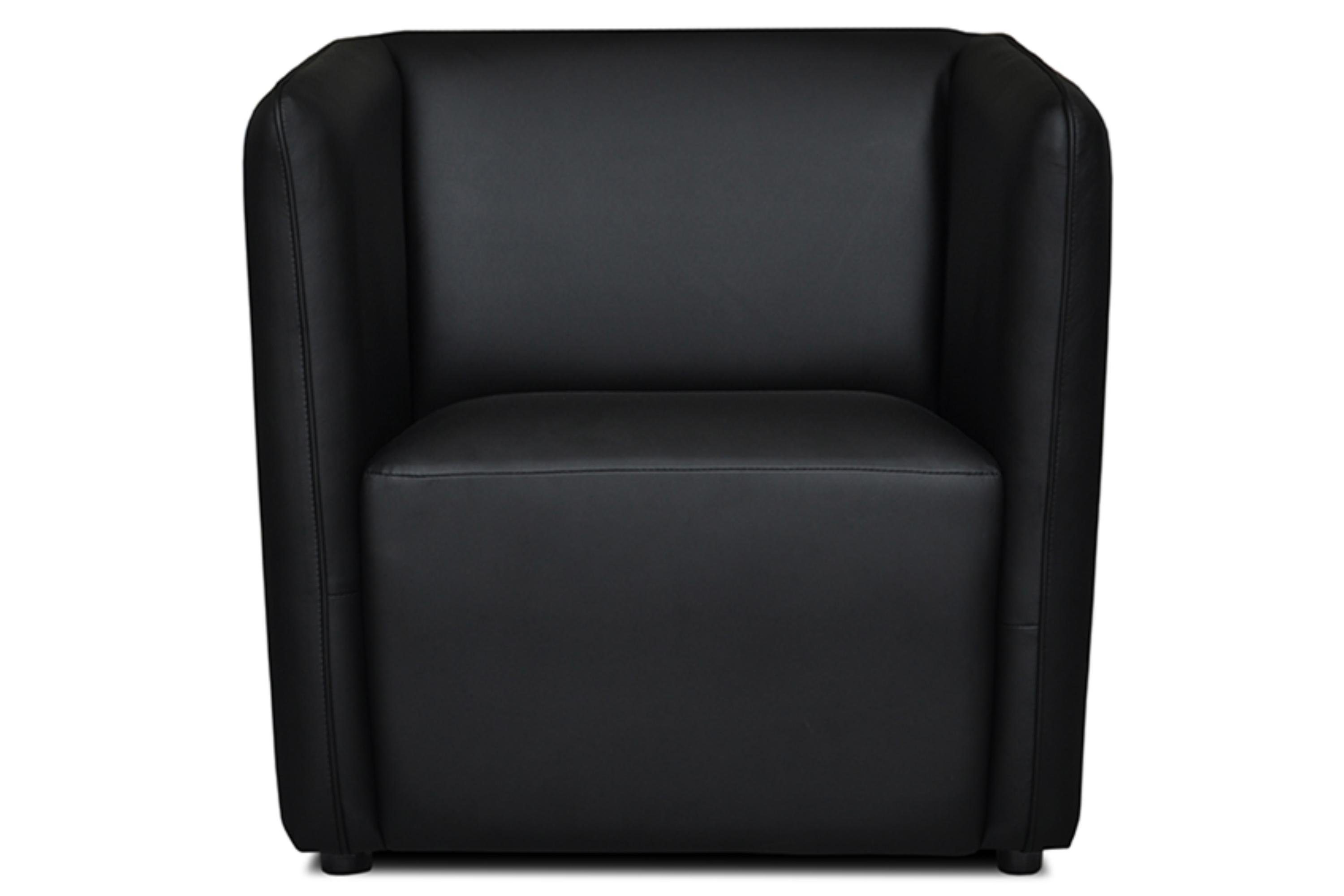 Konsimo Cocktailsessel UMBO Sessel, ideal für kleine Zimmer, Hochelastischer Schaumstoff im Sitz schwarz | schwarz