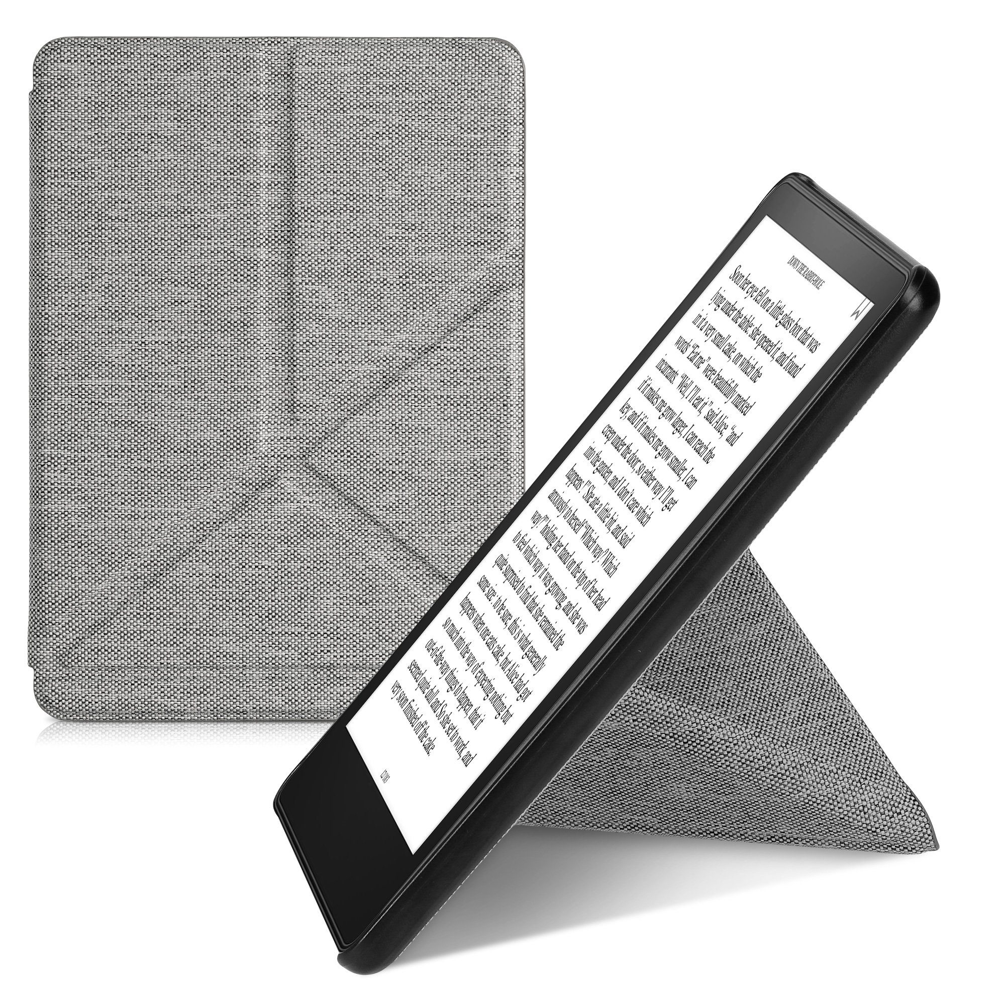 kwmobile E-Reader-Hülle eReader Schutzhülle für Amazon Kindle Paperwhite 11. Generation 2021, E-Reader Cover Hülle in Hellgrau