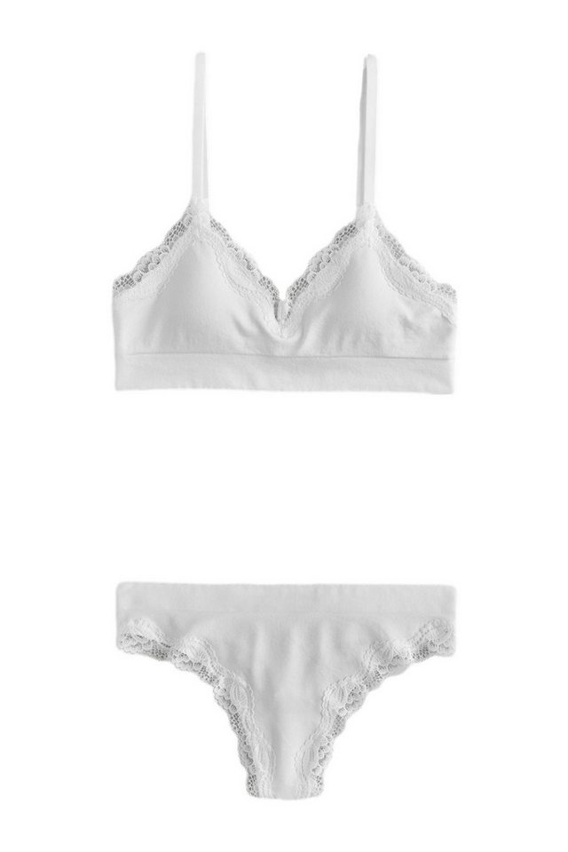 Next Set: Bralette-BH Nahtloses Bralette- und String-Set mit Spitze (2-tlg)