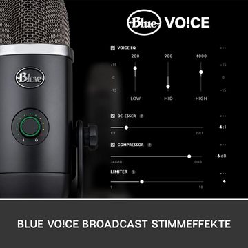 Blue Mikrofon Mi­cro­pho­nes Yeti X PC-Mi­kro­fon Schwarz