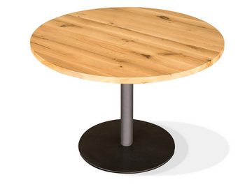 Moebel-Eins Tischgestell, Tischgestell für GASTRO Bartisch rund, Material Stahl, schwarz