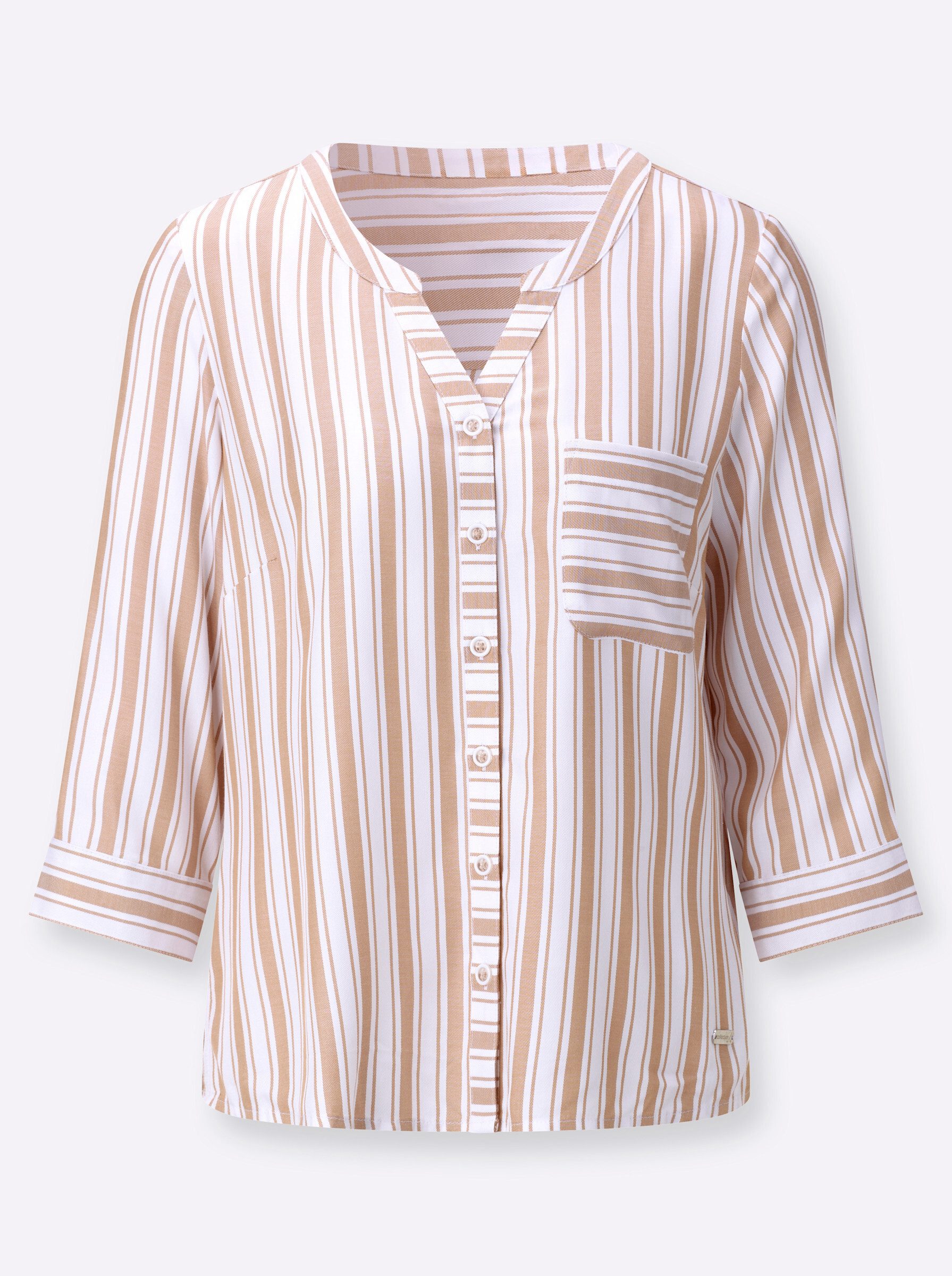 Klassische Bluse Bluse 3/4-Arm