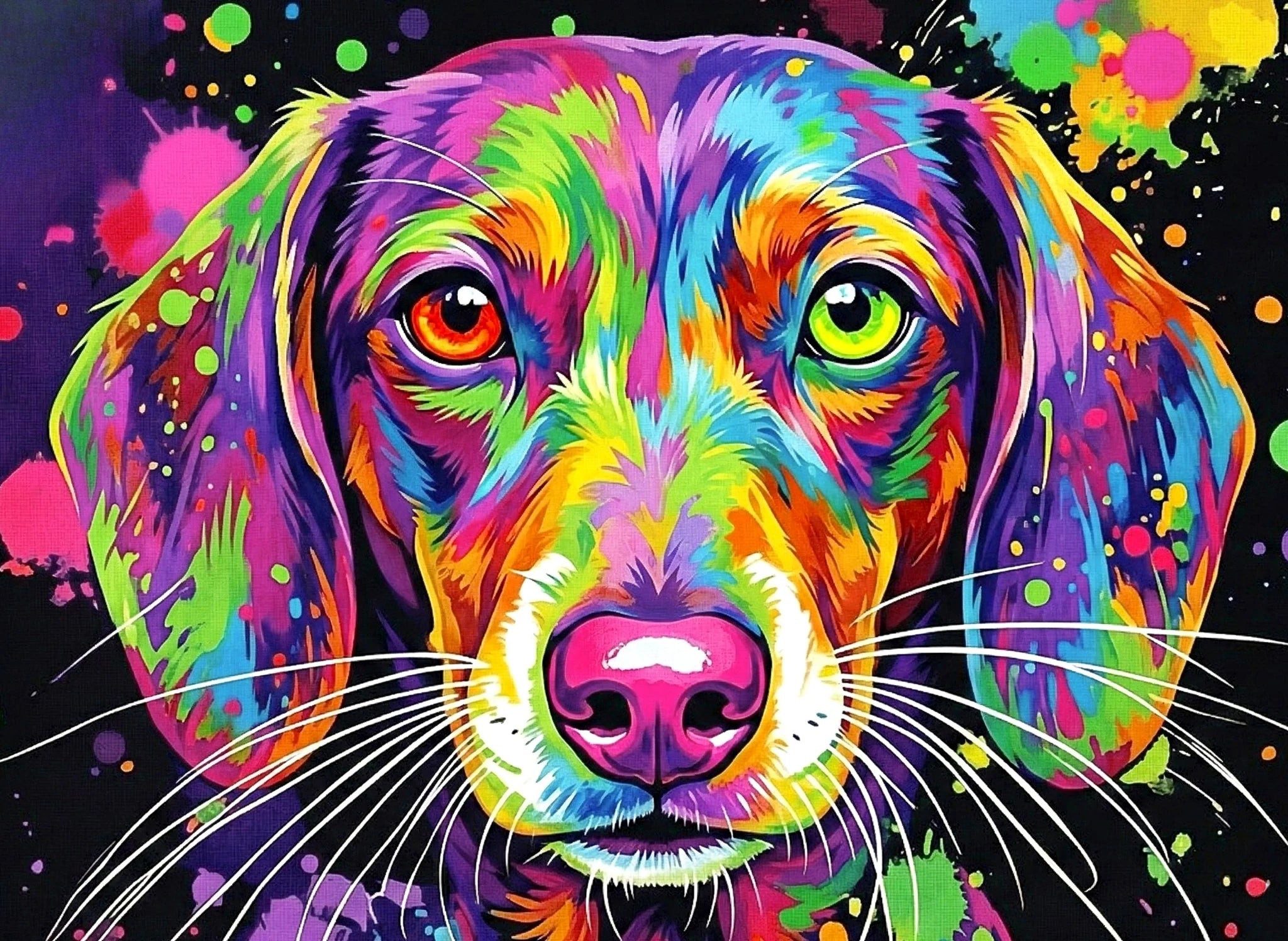 MagicHolz Puzzle Bunter Dackel Holzpuzzle (2D), 1000 Puzzleteile