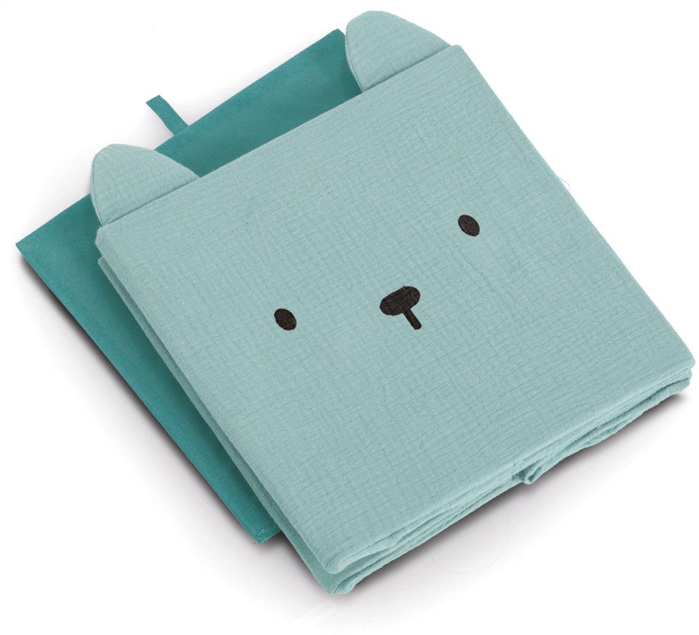 Zeller Present Aufbewahrungsbox "Bär", Musselin, Tiermotiv, kinderfreundlich, faltbar
