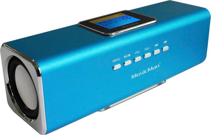 Technaxx MusicMan blau Display 2.0 W) Soundstation (6 Portable-Lautsprecher MA