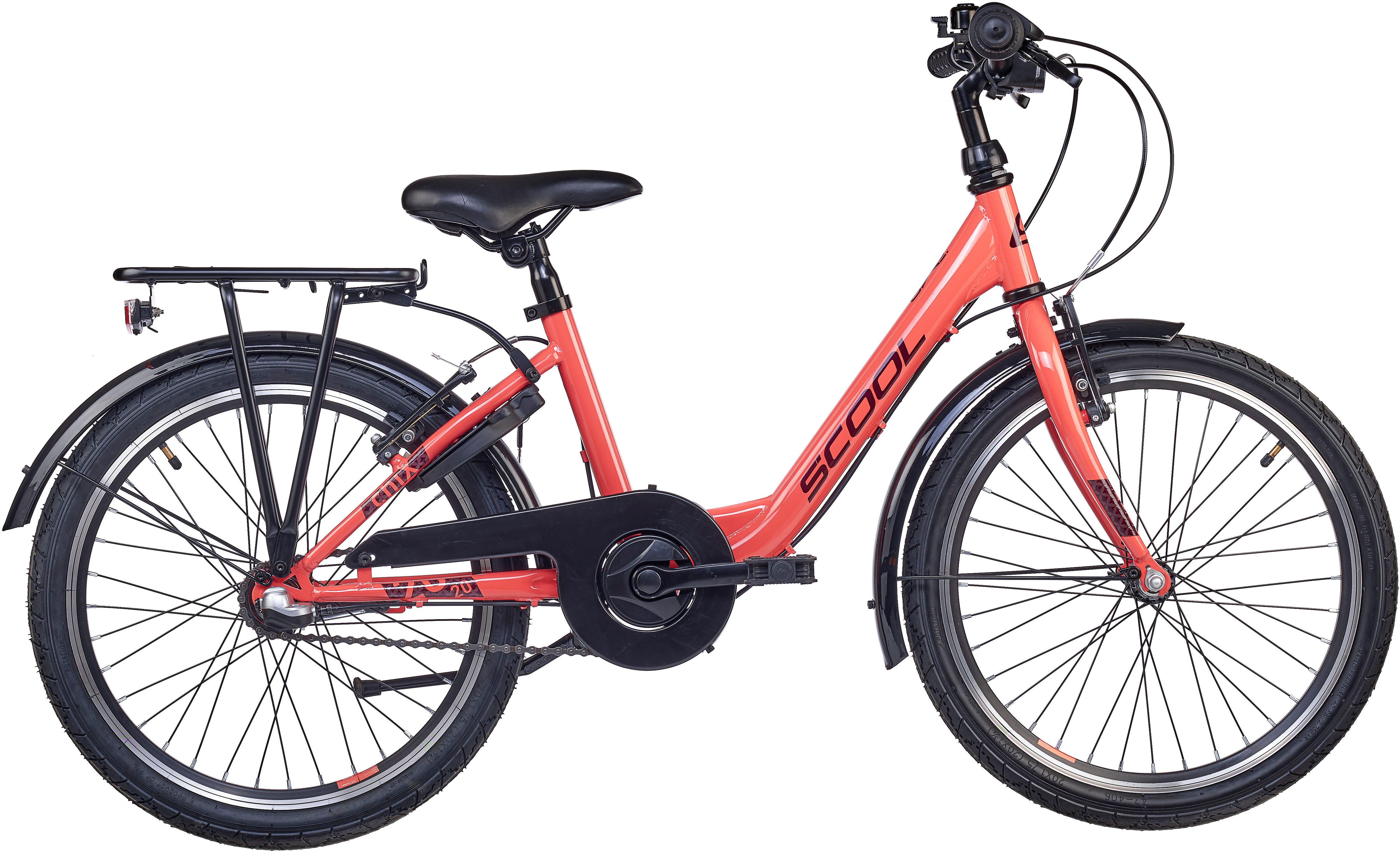 S’COOL Kinderfahrrad S'COOL chiX, 3 Gang Shimano, Nabenschaltung