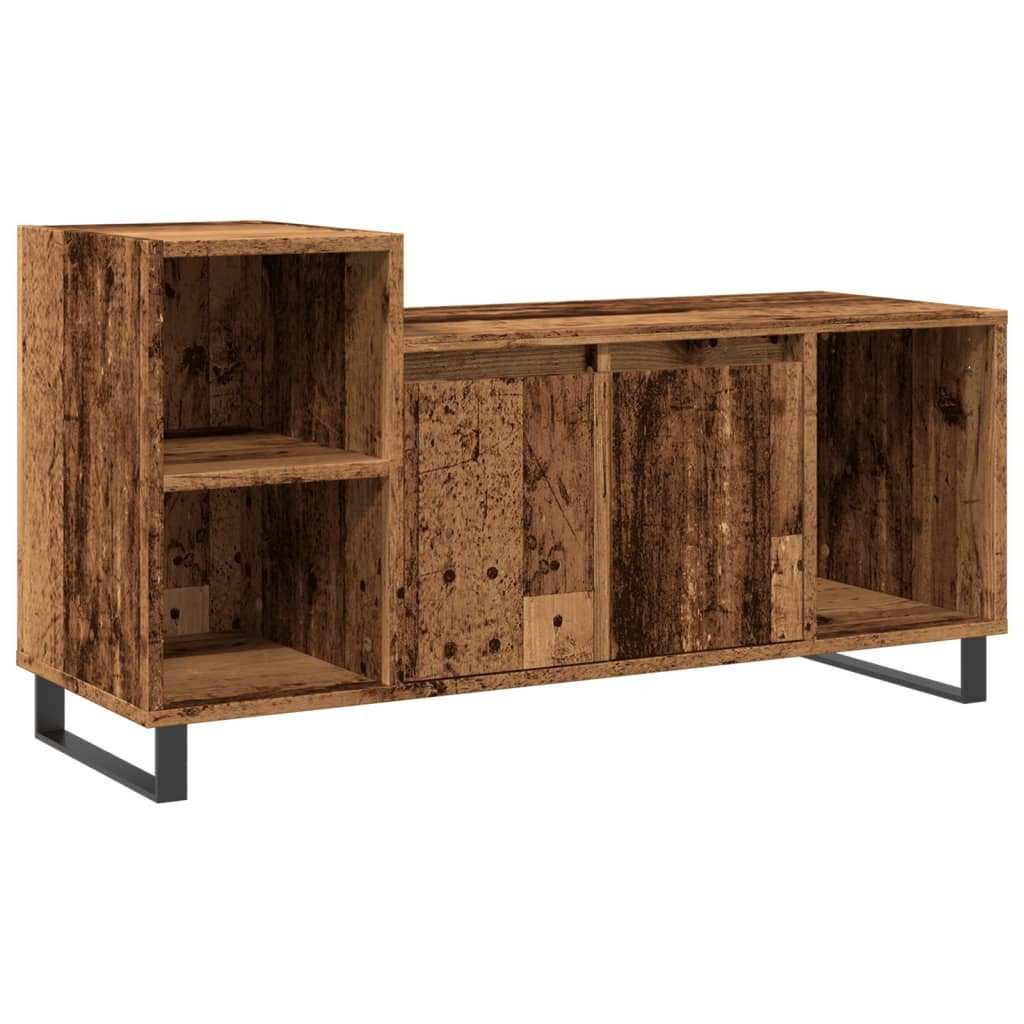 vidaXL TV-Schrank NA Lowboard Medienboard TV- Schrank Fernsehschrank Altholz-Optik 100x3