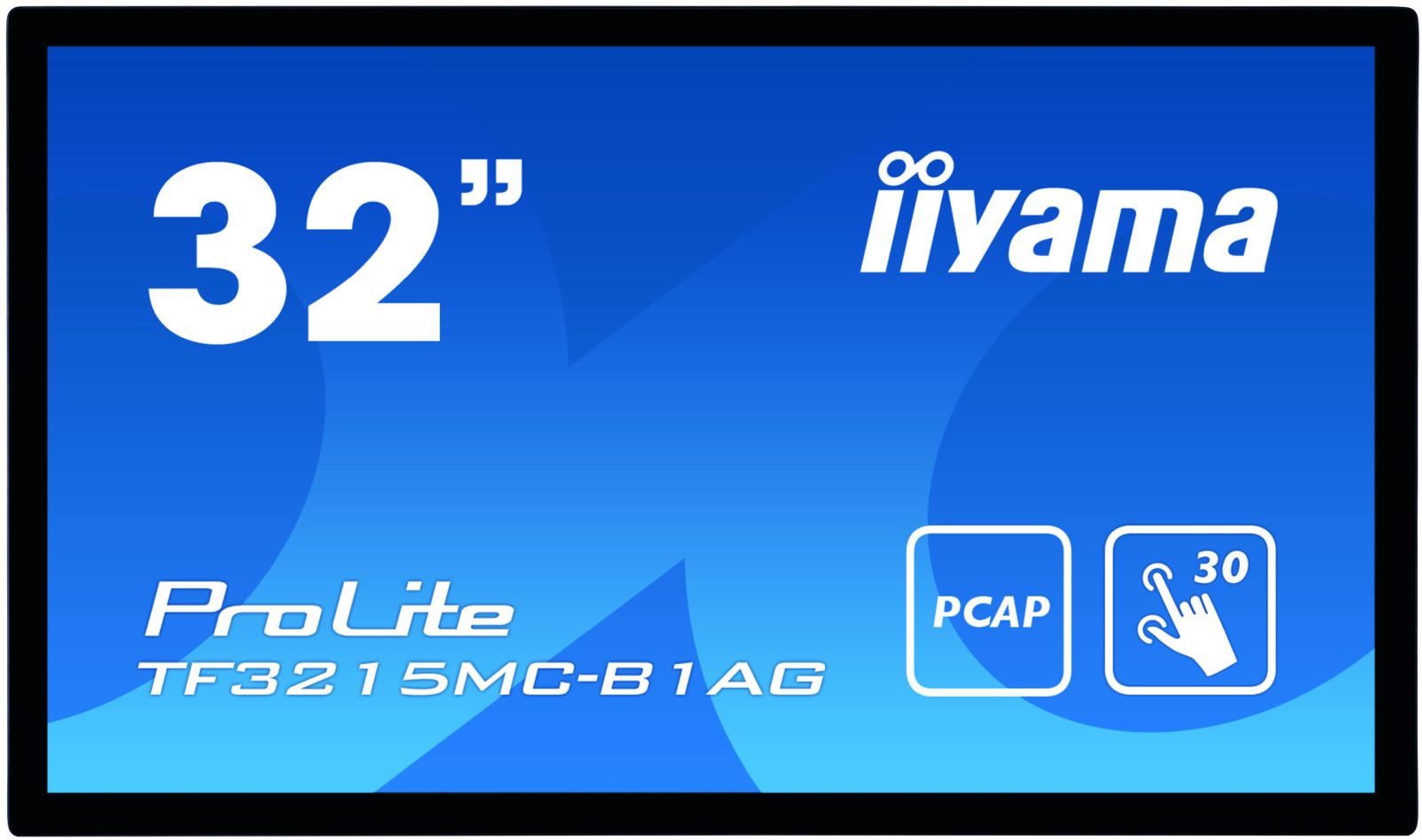 Iiyama 80.0cm (31,5) TF3215MC-B1AG 16:9 M-Touch HDMI TFT-Monitor (1920 x 1080 px, Full HD, 8 ms Reaktionszeit, Touchscreen, Eingebautes Mikrofon, HDCP)