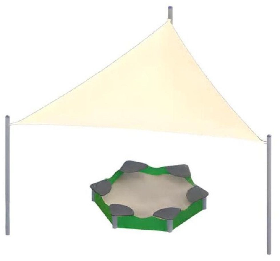 Xlmoebel Sandkasten Abdeckung Spielfläche Spielstraße Spielgehege für Kinder, (Sandkasten mit Überdachung), Hergestellt in Europa