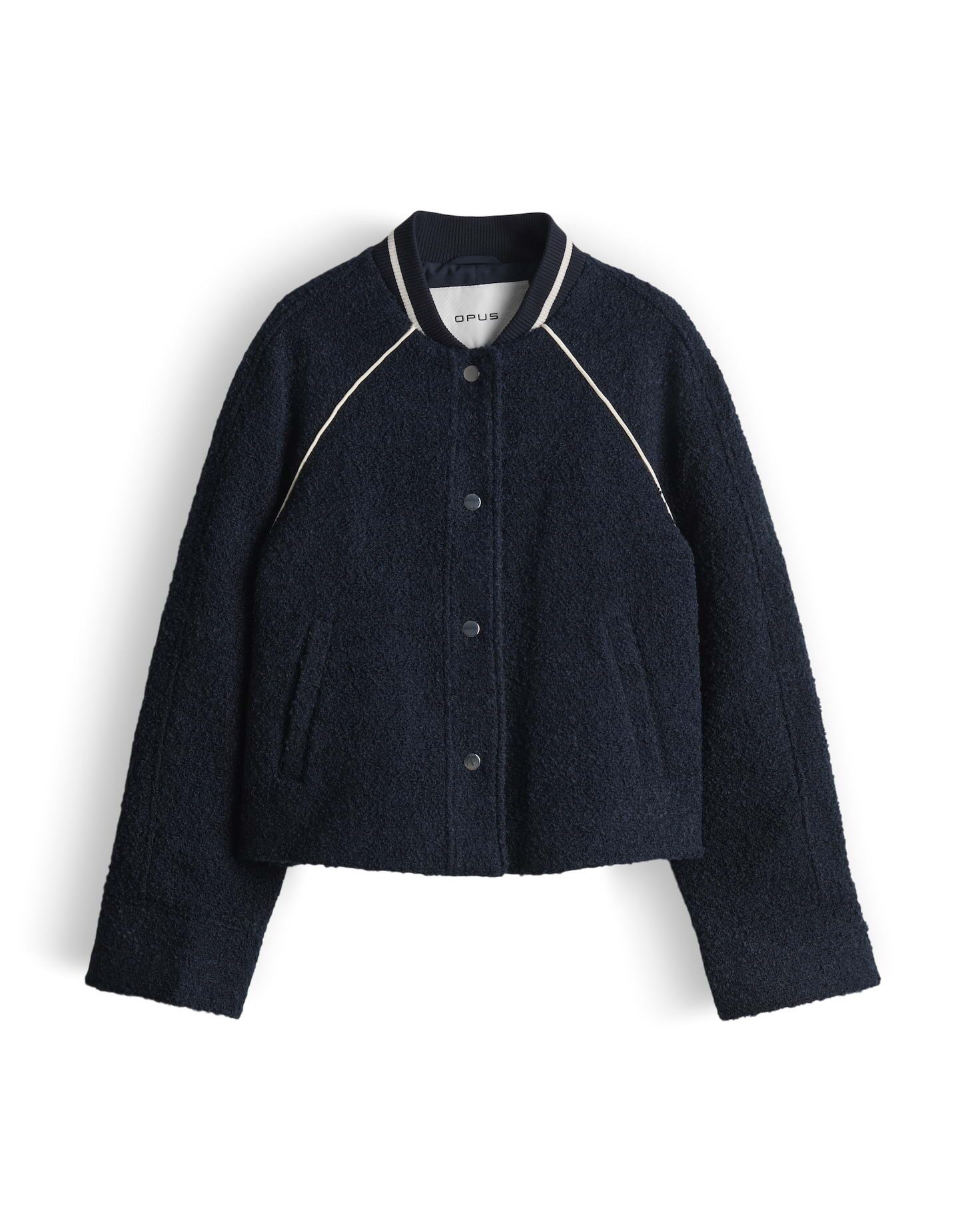 OPUS Blouson Hirona mit kontrastfarbenen Pipings Regular Fit lockere Passform, leicht ausgestellter Schnitt, Langarm