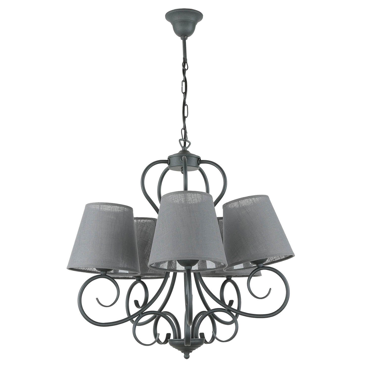 Licht-Erlebnisse Люстры PURAHT, ohne Leuchtmittel, Pendelleuchte Pendelleuchte Stoff Landhausstil Hängelampe Esstisch