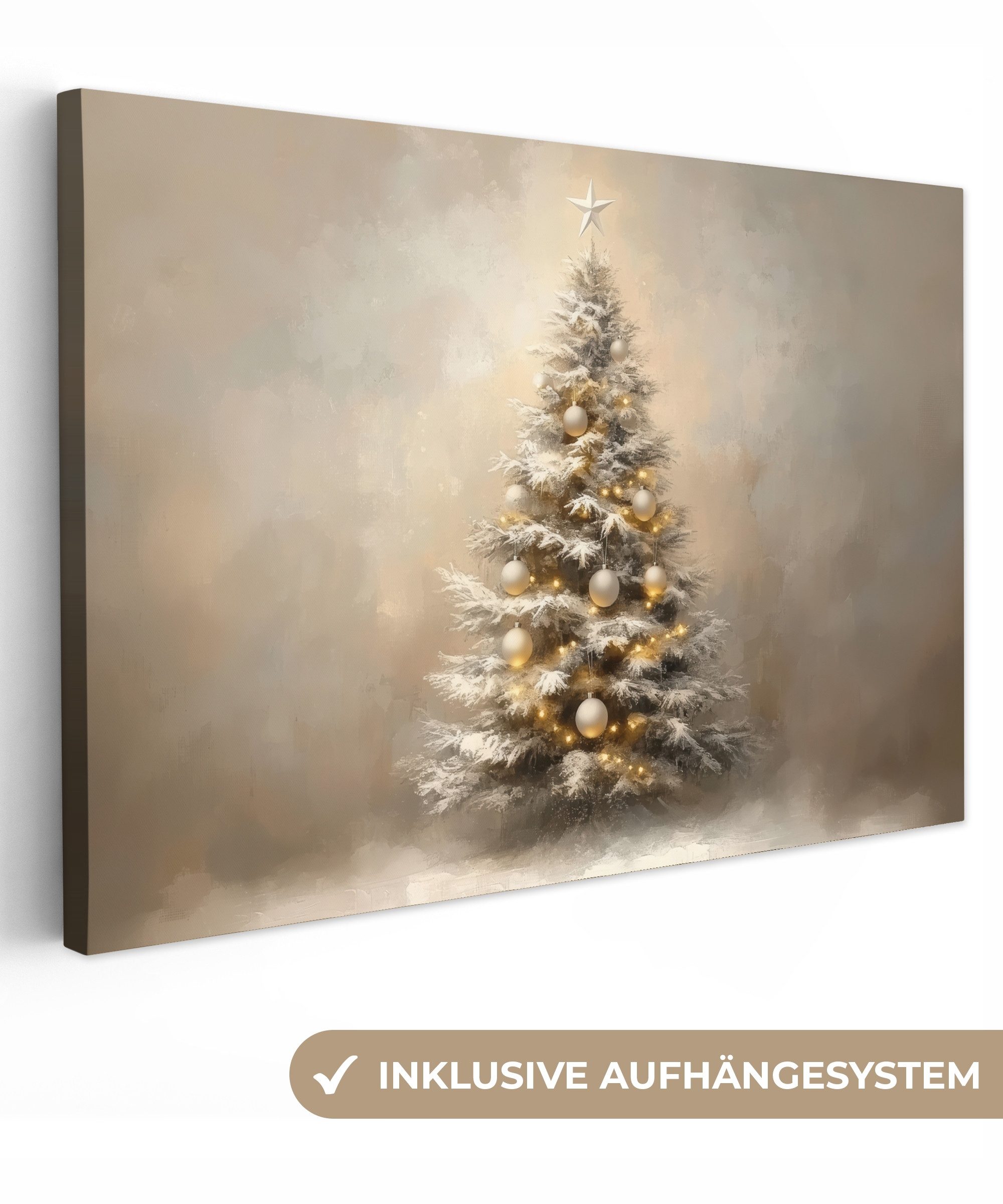 OneMillionCanvasses® Leinwandbild Weihnachten - Weihnachtsbaum - günstig online kaufen