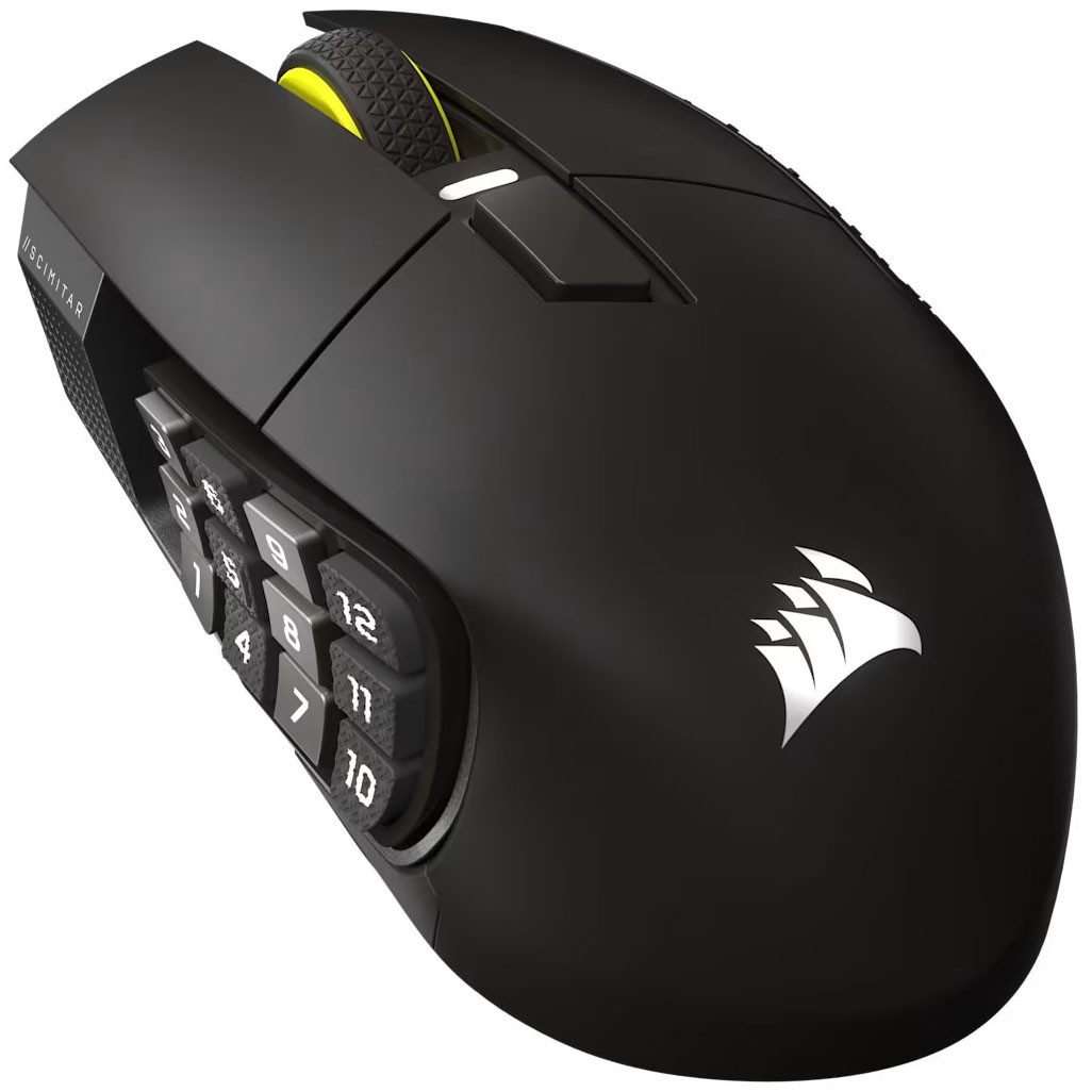 Corsair Scimitar Elite Wireless SE MMO Gaming-Maus (USB, RF kabellos + Bluetooth)
