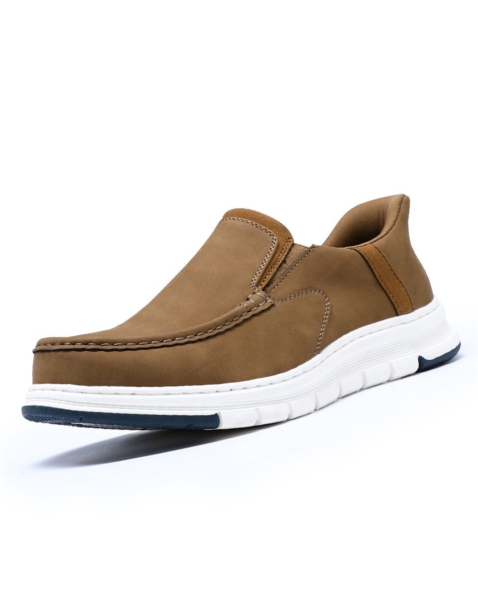 Allthemen Loafer Herren Loafer mit kontrastfarbenen Besätzen Bequeme Freizeitschuhe