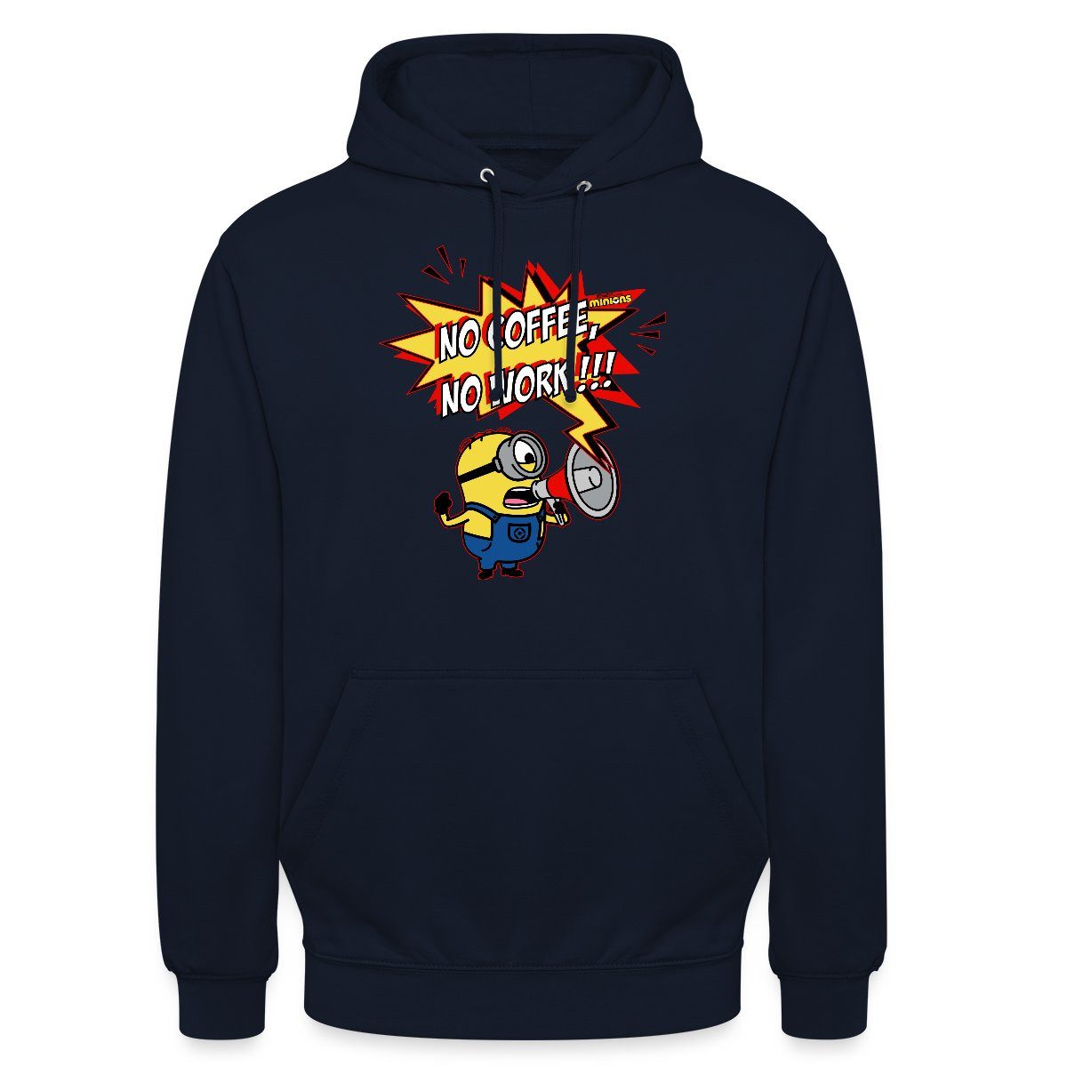 Hoodie Minions No Coffee No Work Despicable Me Unisex Hoodie
