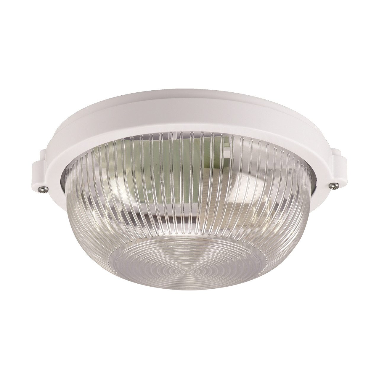 Licht-Erlebnisse Außen-Deckenleuchte OLE, ohne Leuchtmittel, D: 18 cm rund IP65 Weiß E27 Maritim
