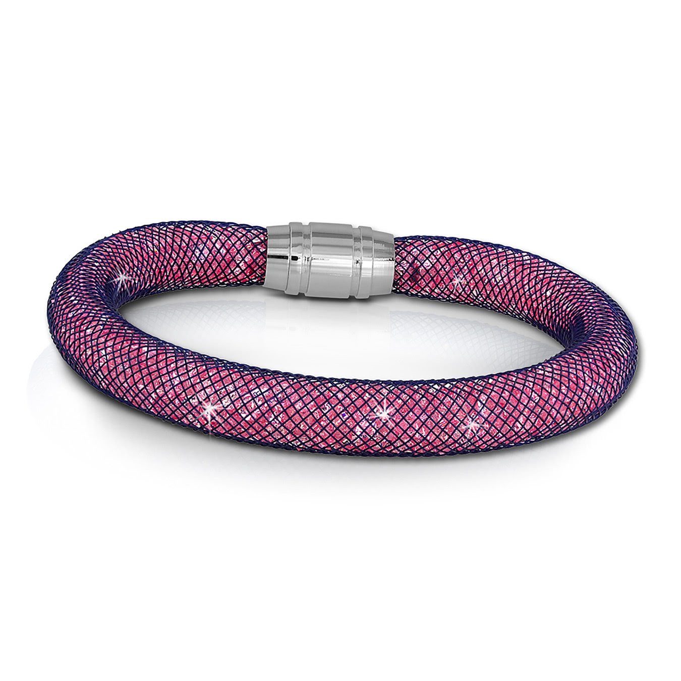 SilberDream Edelstahlarmband SilberDream Armband rosa Arm-Schmuck (Armband), Damenarmband mit Edelstahl-Verschluss, Farbe: rosa, fliederfarben