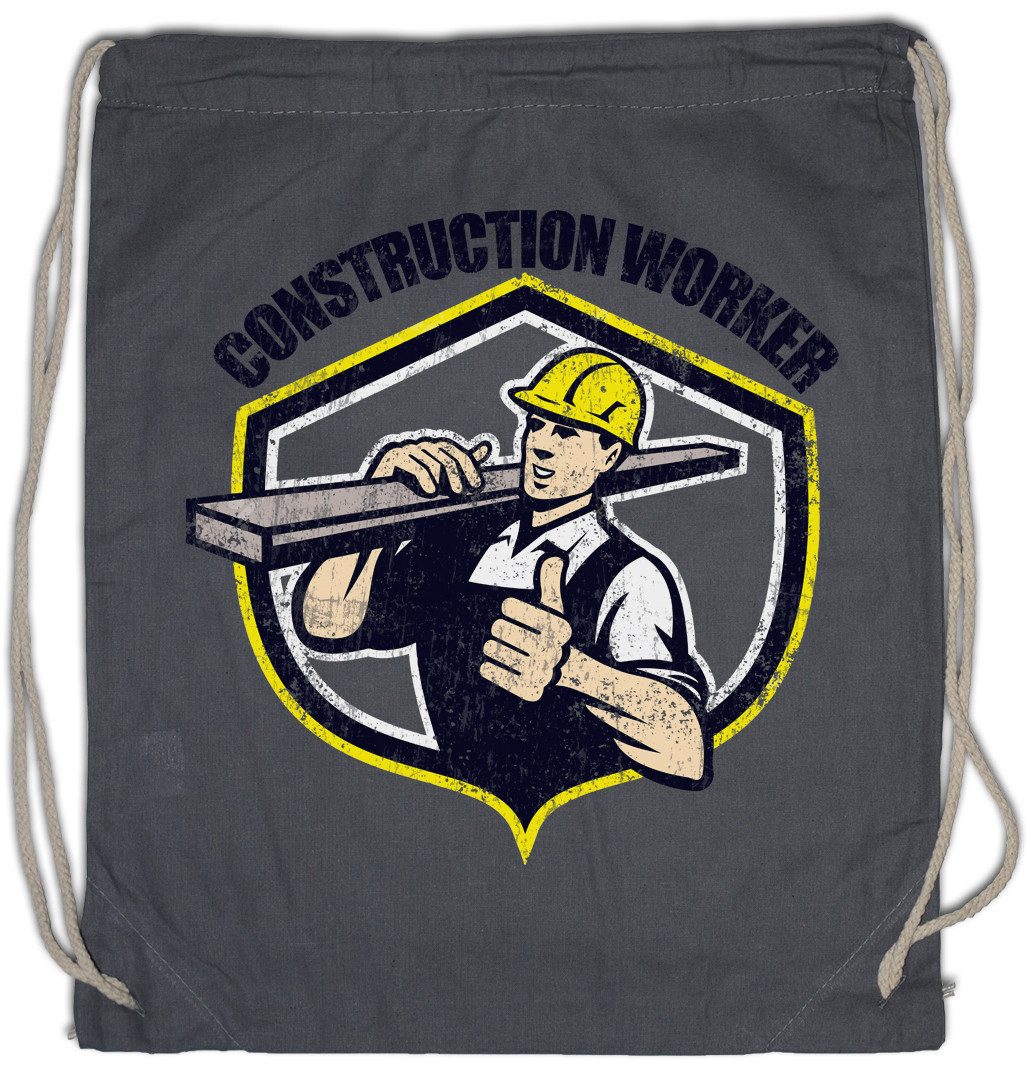 Turnbeutel Construction Worker I Turnbeutel Maurer Handwerk Handwerker Heimwerker