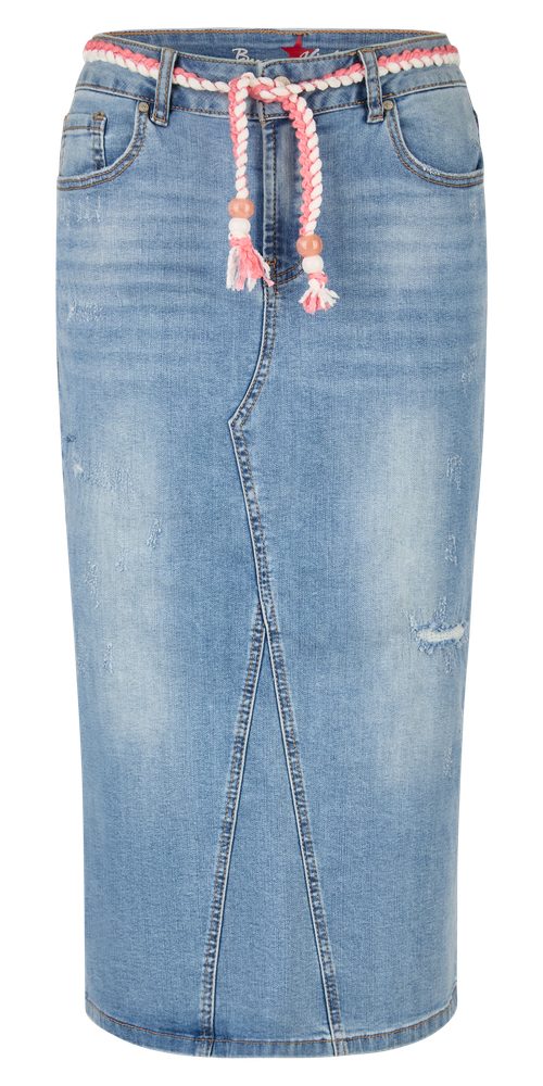 Buena Vista Jeansrock Midi Skirt stretch günstig online kaufen