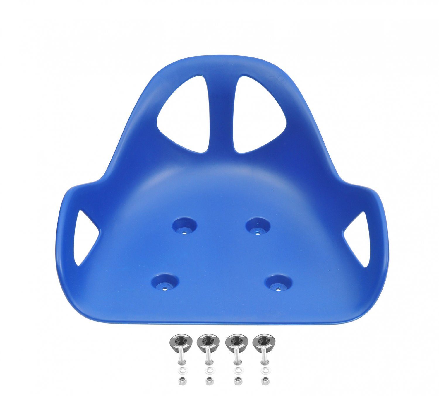 Triad Erwachsenendreirad Drift Trike Sitz inkl. Alucaps zur Befestigung, Kunststoffsitz mit 4 Befestigungscaps blau