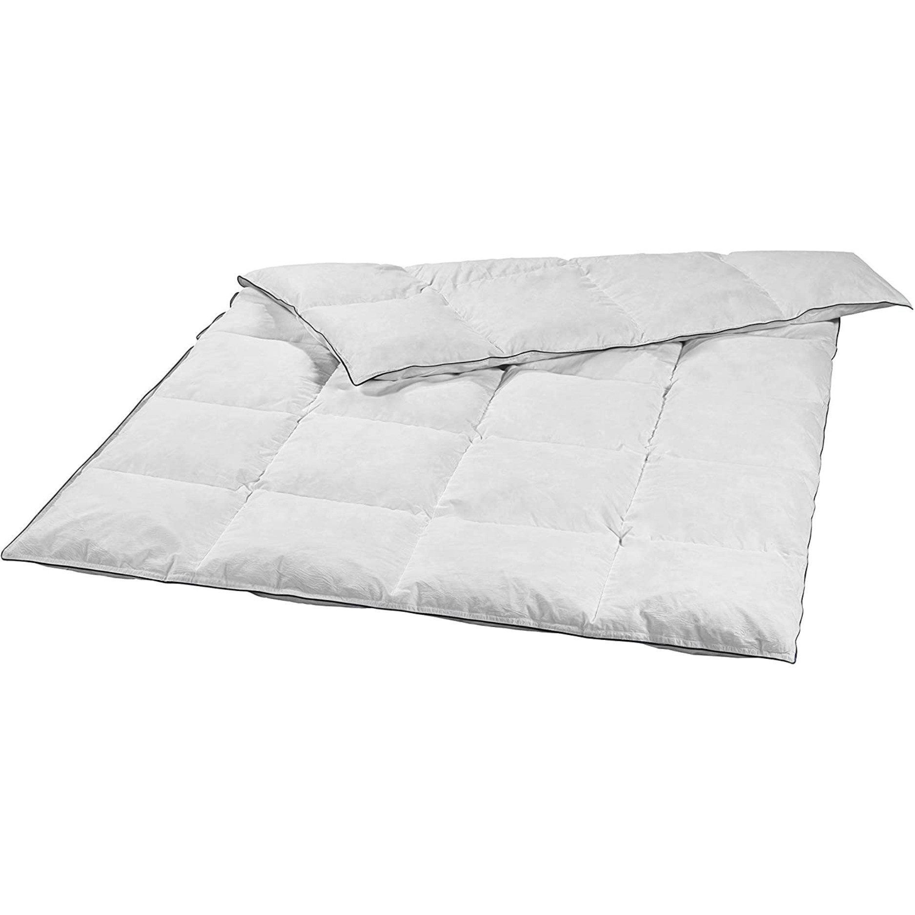 sleepling Federbettdecke Loft, Füllung: 80% Federn / 20% Daunen, Bezug: Feinster Mako-Batist, Steppung in Kassettenoptik, verhindert Verrutschen der Füllung