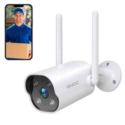 GNCC Außenbereich WLAN Überwachungskamera (2K, Bewegungserkennung, Zwei-Wege-Audio, Alexa)