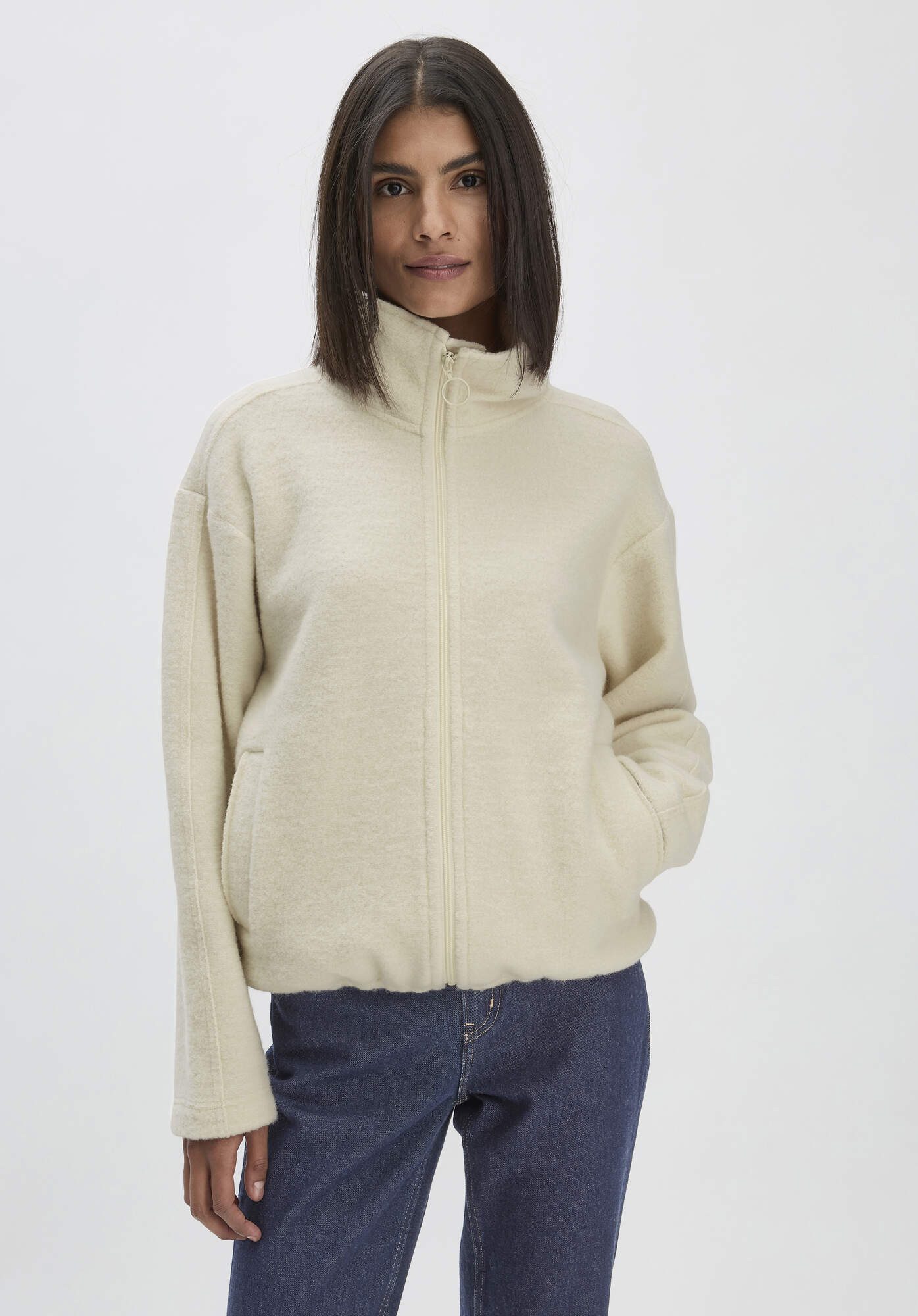 Hessnatur Fleecejacke aus softer Bio-Baumwolle und günstig online kaufen