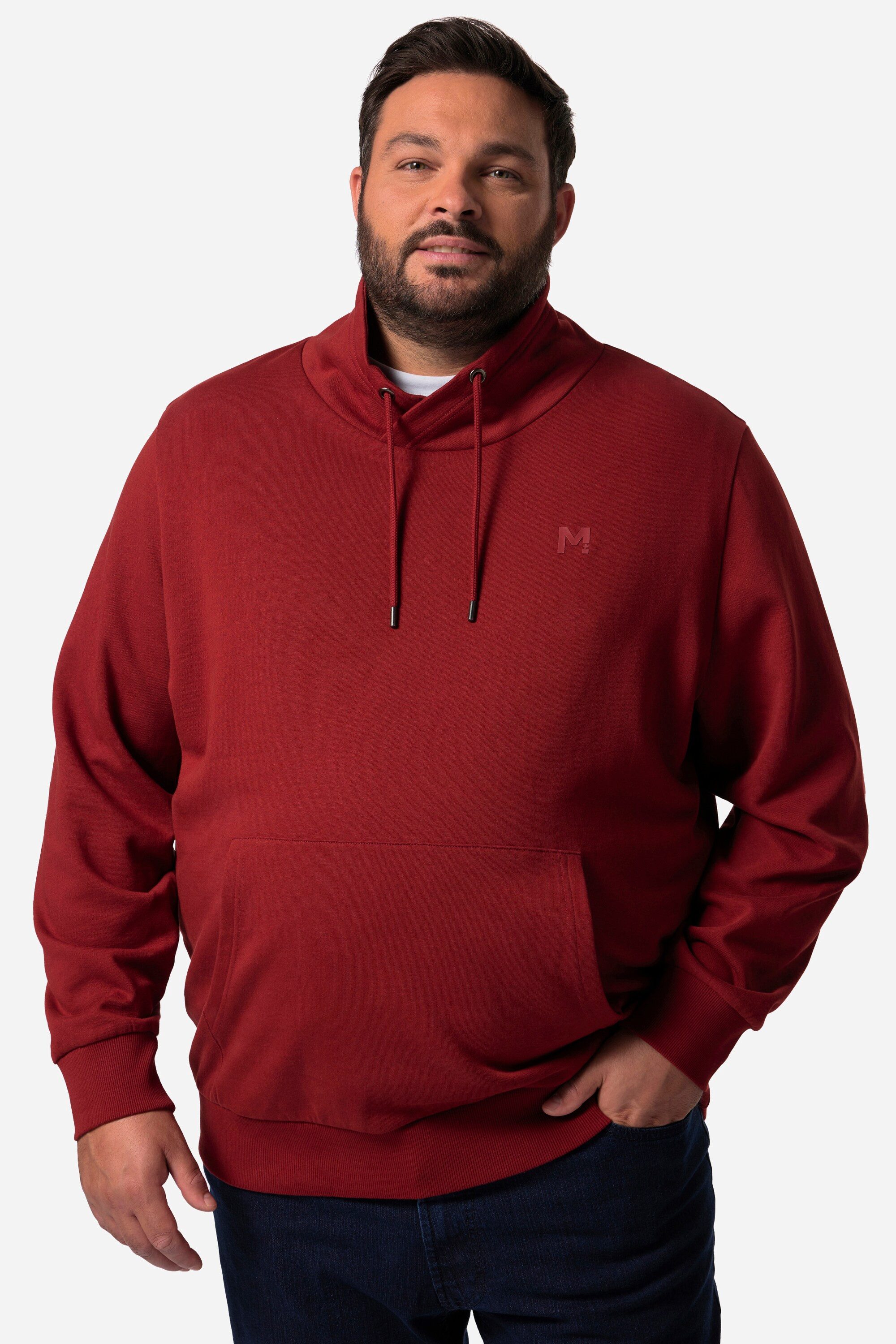 Men Plus Sweatshirt Sweatshirt Stehkragen