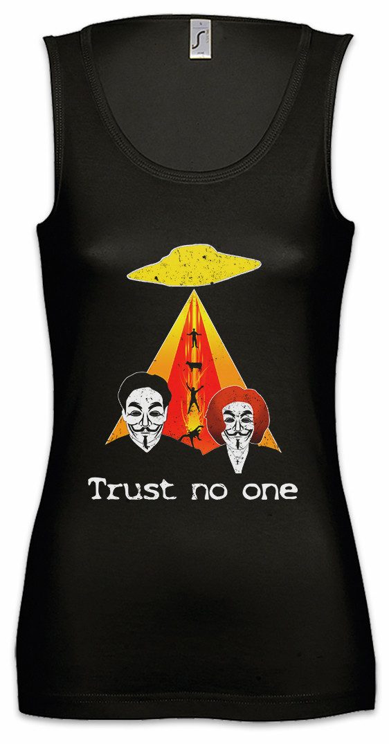 Tanktop Trust No One Ärmelloses Damen T-Shirt Alien Akte Fox X Mulder Ufo