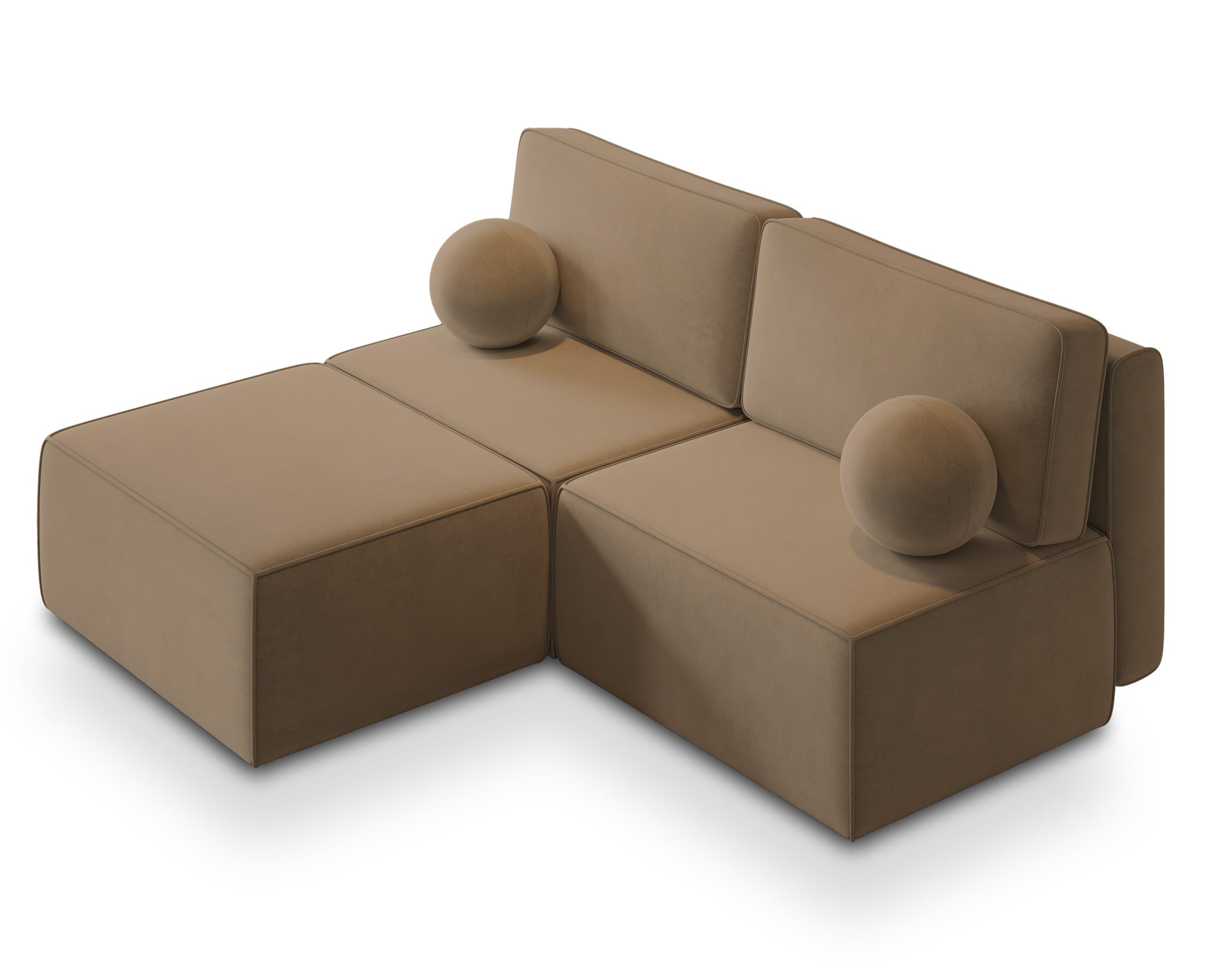 Masseno Ecksofa VARNA mit Schlaffunktion L-Form, Sofa mit Bettkasten