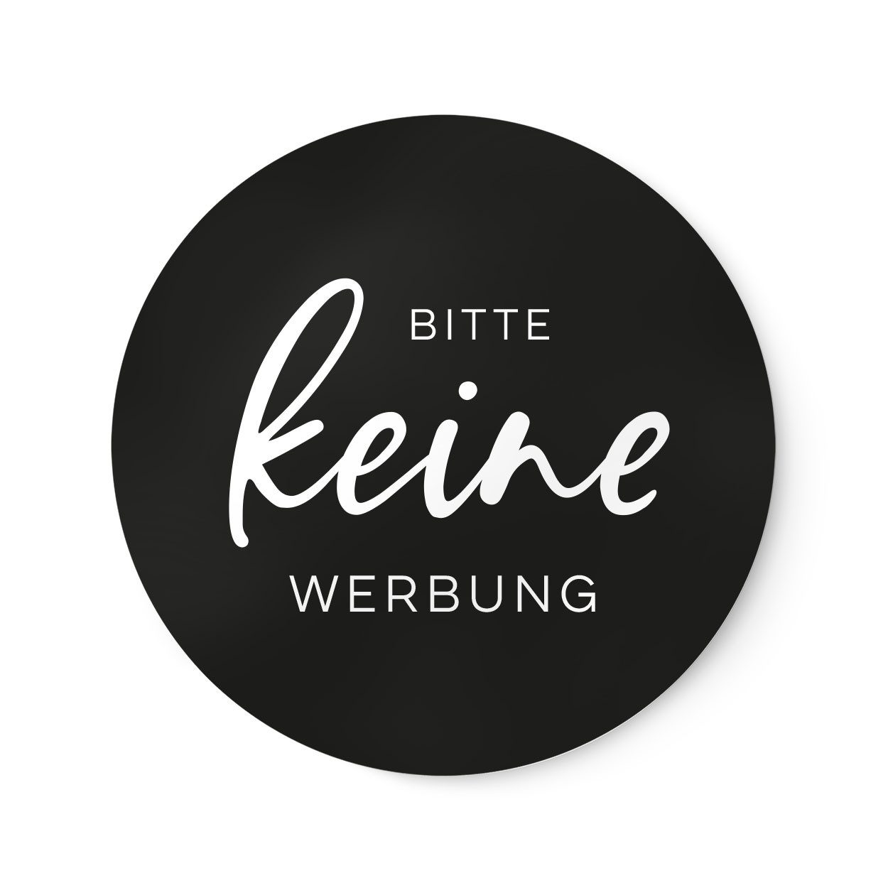 NORDEULE Aufkleber Keine Werbung im 2er Set, (2tlg), Wetterfest und UV-beständig für den Briefkasten