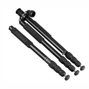 JUSINO TK-284 Tripod Traveller Aluminium Max Höhe 165cm mit Kugelkopf BS-40 Dreibeinstativ