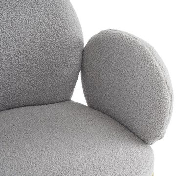 BlingBin Sessel Teddy-Samt-Freizeitstuhl einzelner Sofastuhl (1/2er Set, 1-St., 1/2er Set), Wohnzimmerstuhl Polsterstuhl