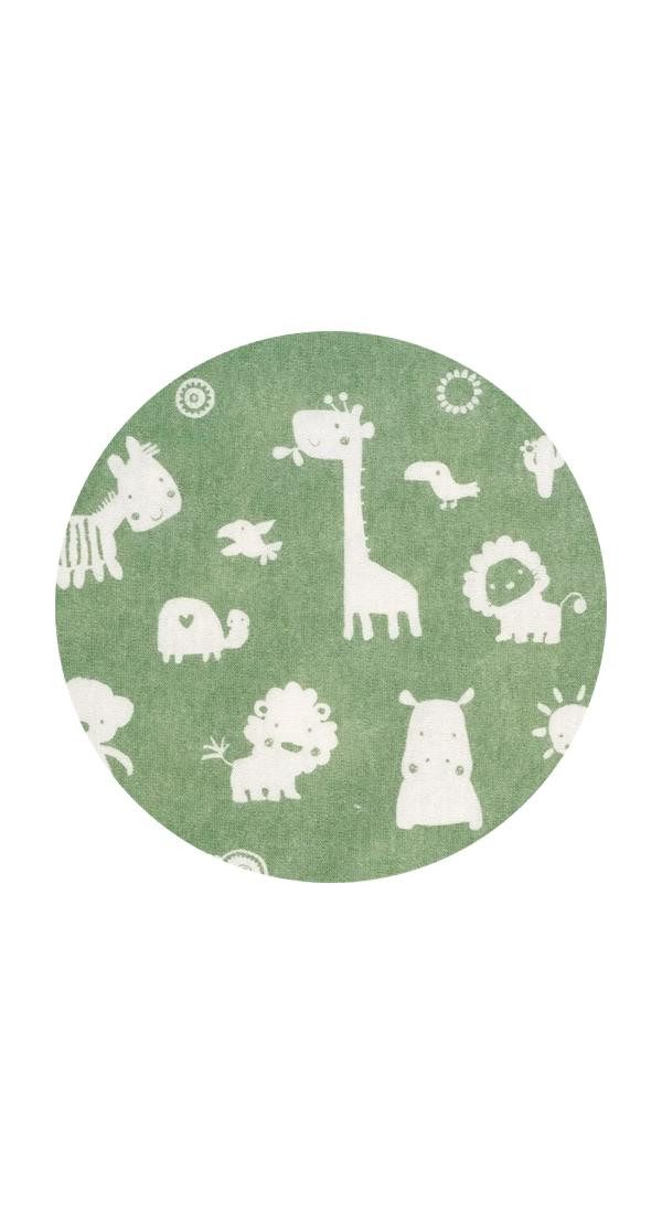 Alvi® Schlafoverall Pyjama mit Klappbündchen Bio-Baumwolle (1-tlg) praktische Druckknöpfe