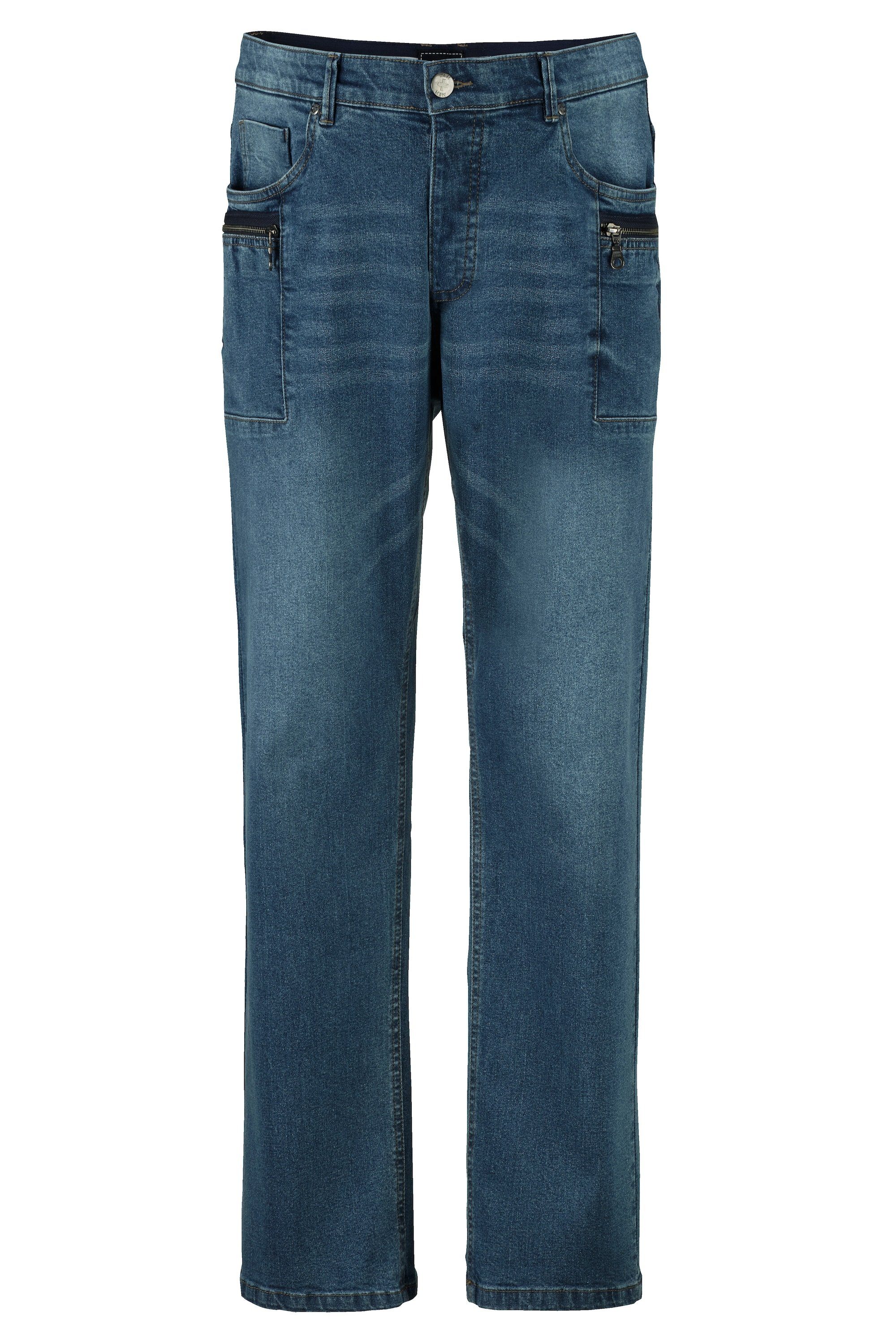 Men Jeans Spezialschnitt 5-Pocket-Jeans hellblau Plus