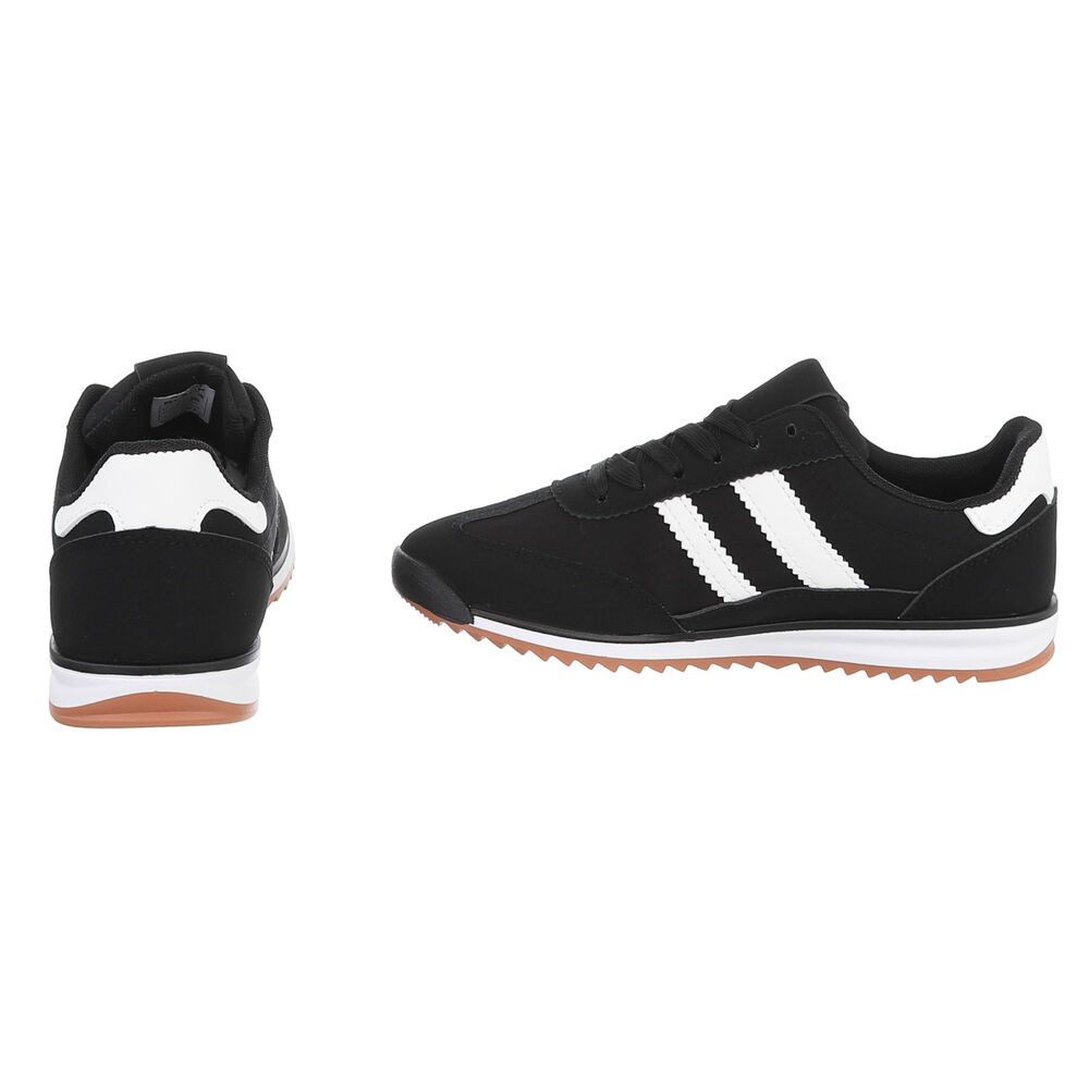 Ital-Design Damen Sneaker mit Schnürung und Profilsohle Sneaker (91742596) Flach Sneakers Low in Schwarz – Bild 5 von 5