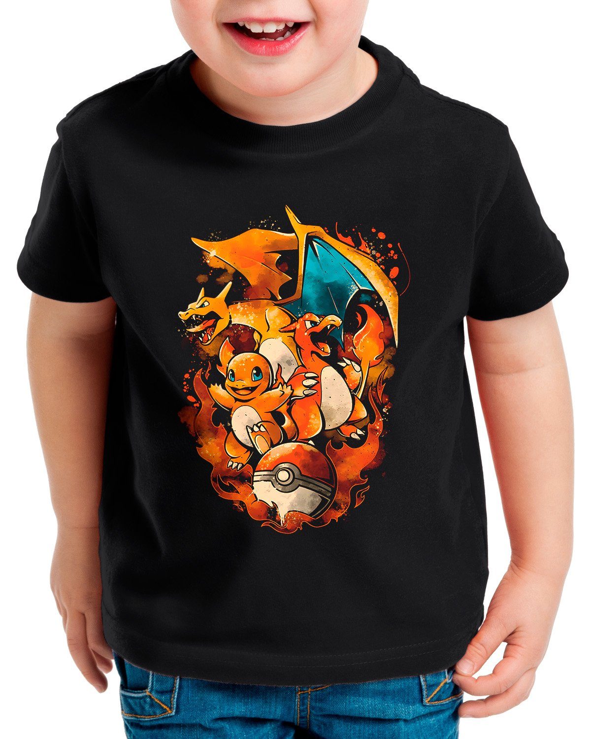 style3 Print-Shirt game pokemon amiibo planet go boy ball pikachu