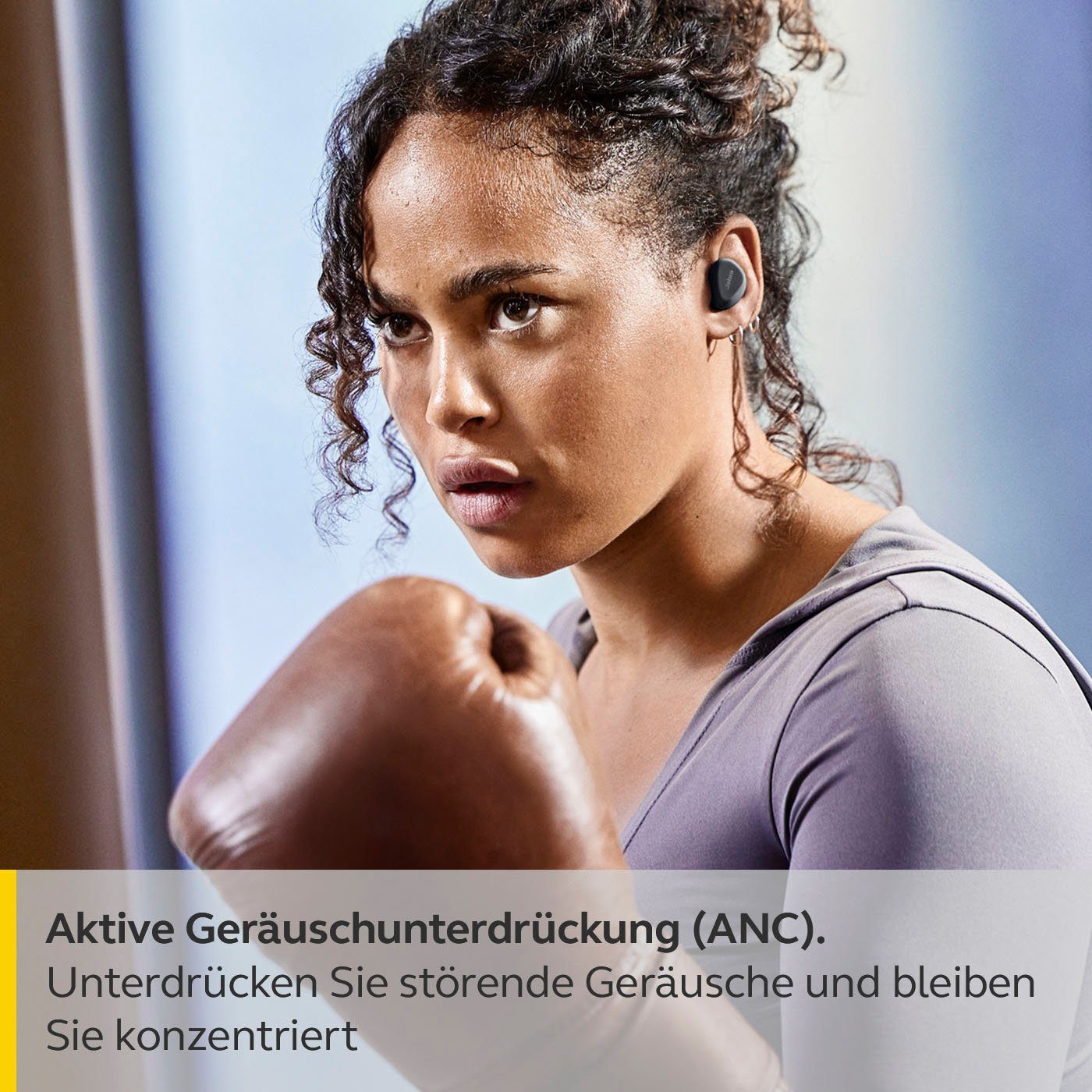 4 Steuerung Assistant, Noise Sprachsteuerung, Jabra Siri, Cancelling Elite Bluetooth) active Freisprechfunktion, (Active schwarz integrierte Alexa, und Wireless, für True Anrufe Bluetooth-Kopfhörer (ANC), Musik, Google