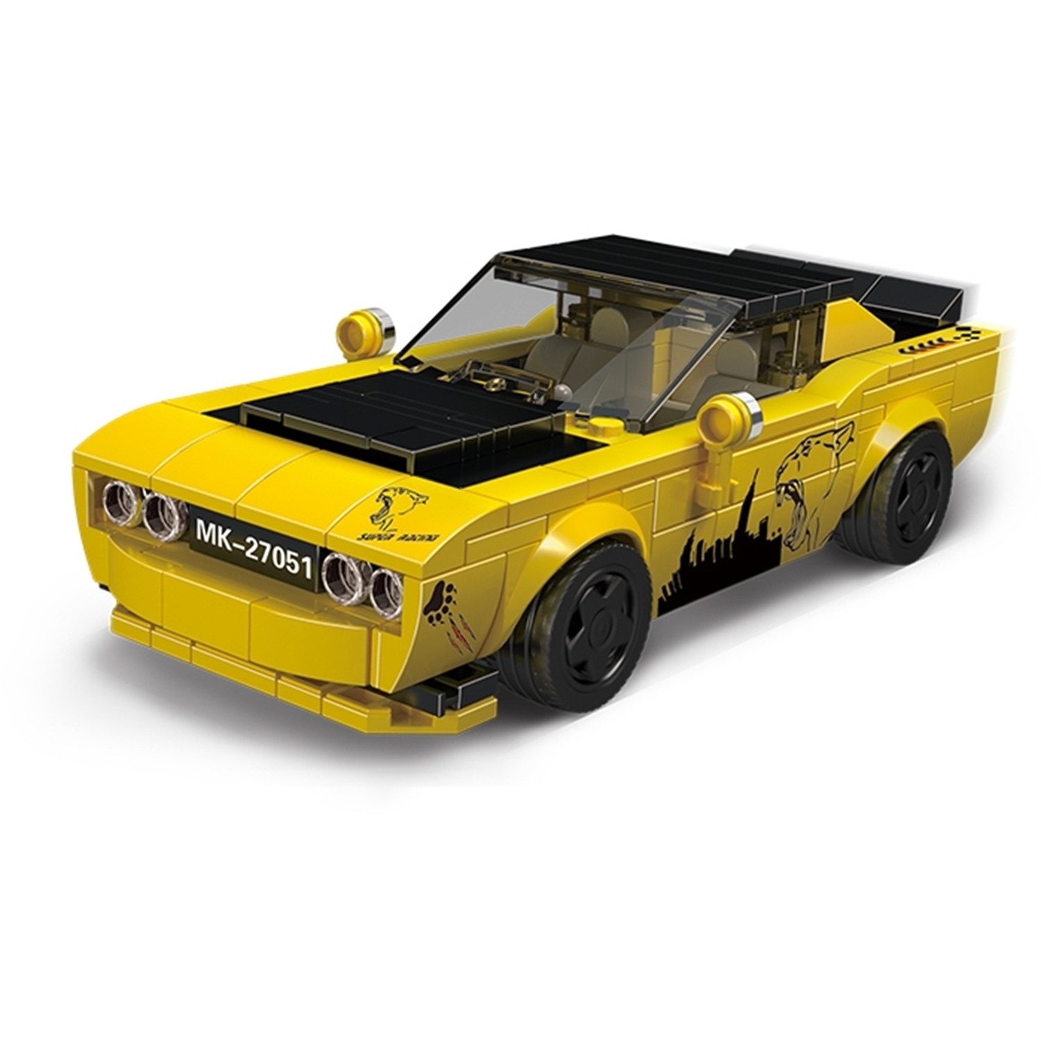 Mould King 27051 Muscle Car Challenger SAT + Showcase Konstruktionsspielsteine – Bild 2 von 4