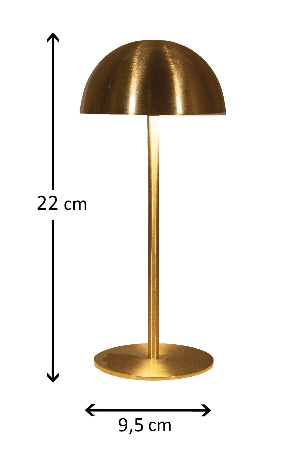 Coen Bakker Deco BV LED Außen-Tischleuchte Touch Tischlampe dimmbar mit Akku, In-/Outdoor, Touch-Funktion, LED fest verbaut, Kaltweiß, Warmweiß, Tageslichtweiß – Bild 3 von 5