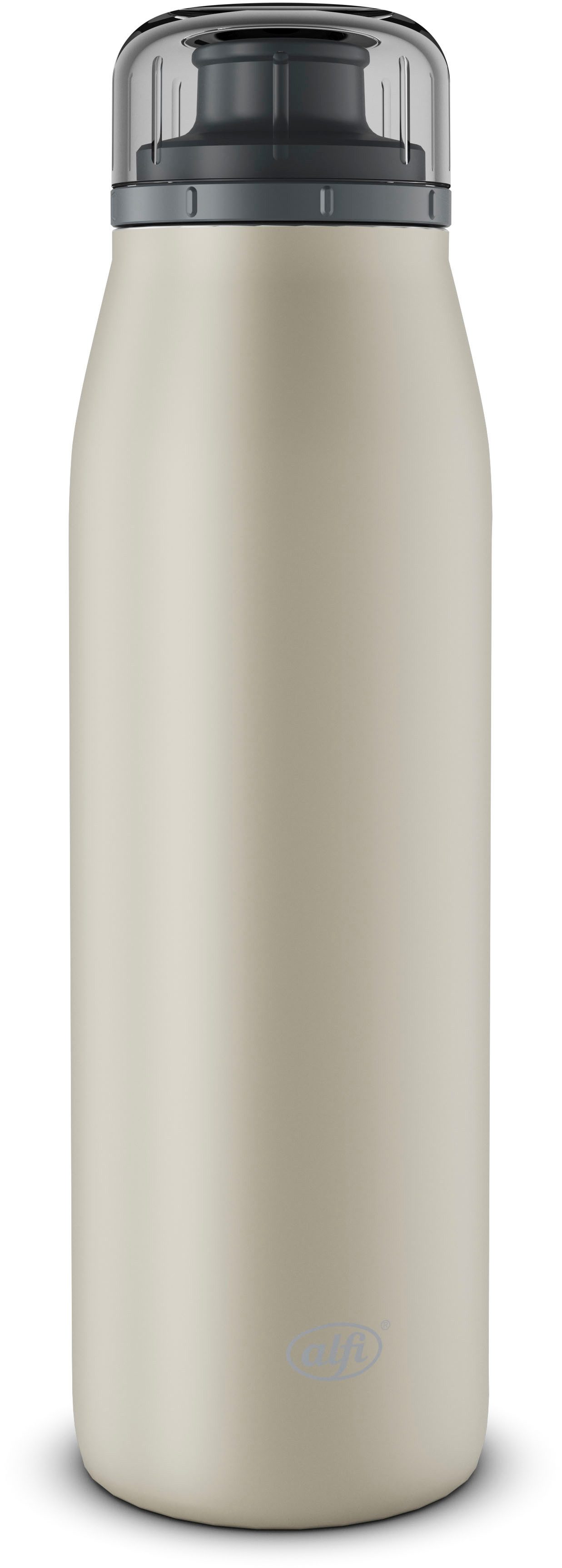 Alfi Isolierflasche ISO BOTTLE, Edelstahlkörper, spülmaschinenfest, 0,5l, 12h heiß & 24h kalt, Trinköffnung mit konsistentem Trinkfluss